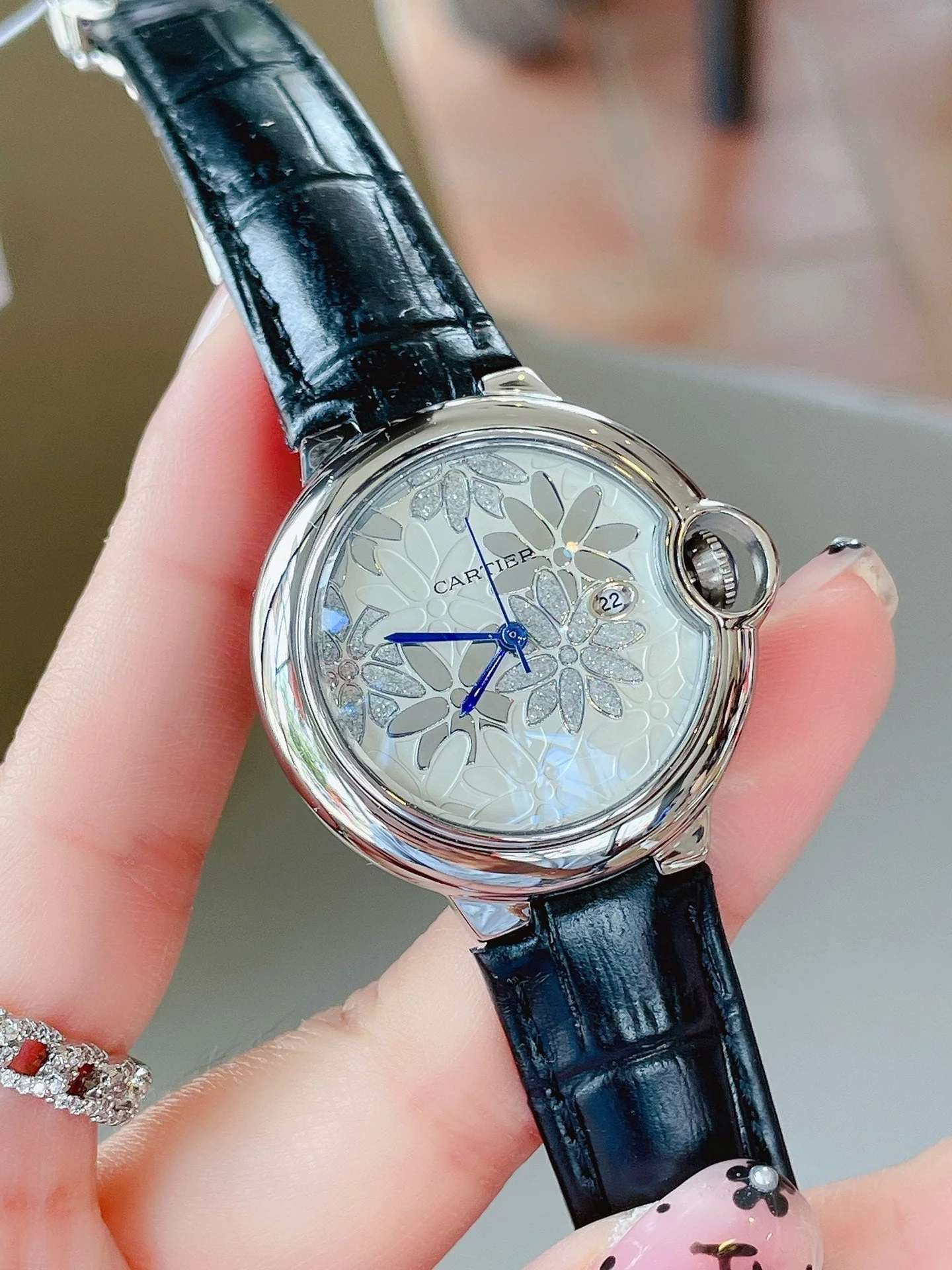 BALLON BLEU 33MM CUSTOM DIAL LEATHER STRAP