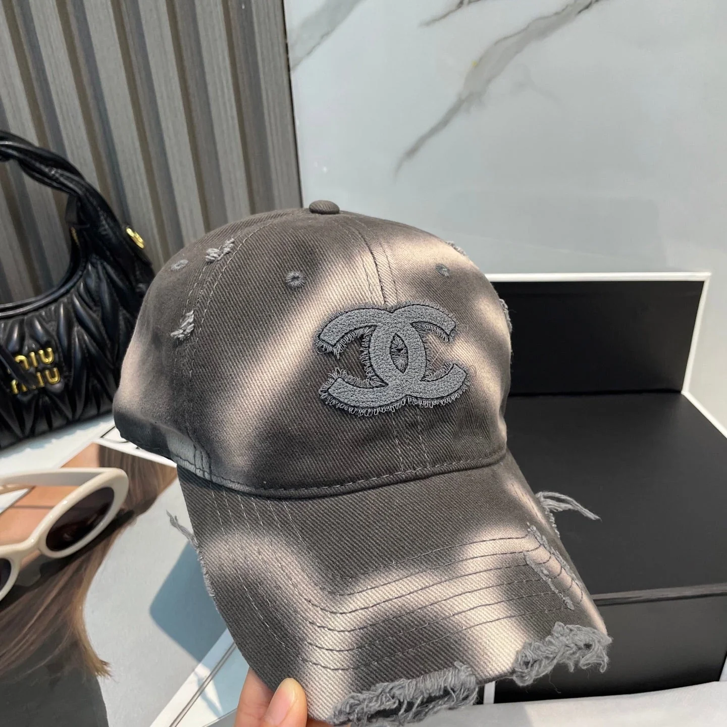 BASEBALL HAT IN AMHERST GREY JEAN 672991