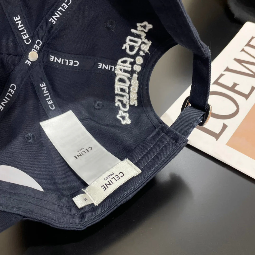 CELINE 25S BASEBALL CAP 735287 IN CANVAS