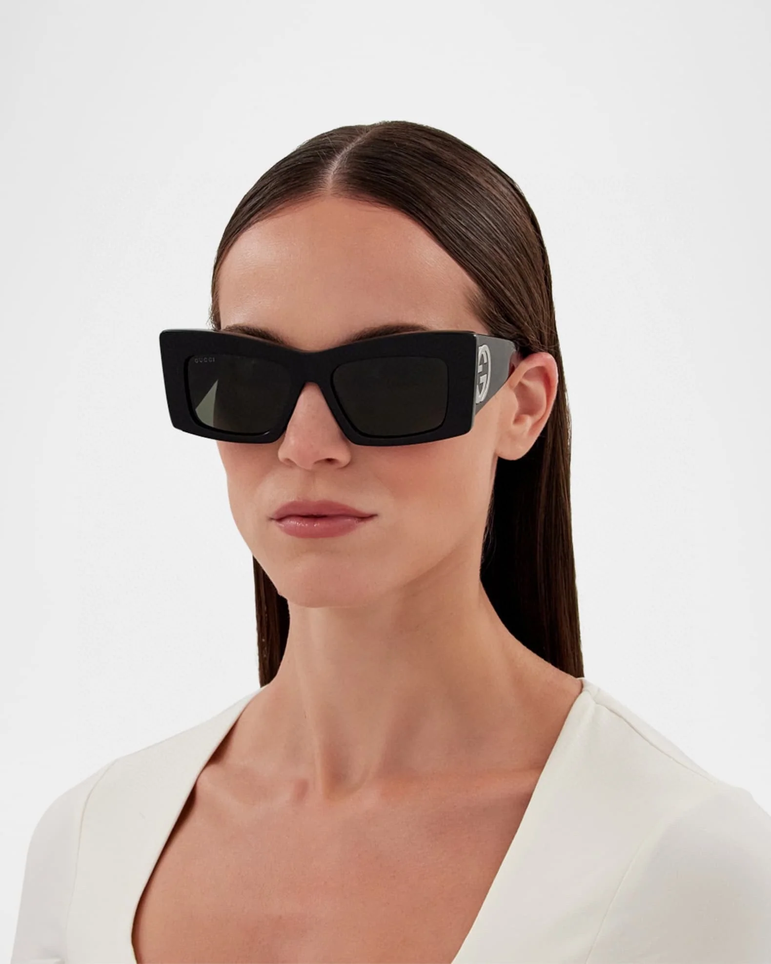 RECTANGULAR FRAME SUNGLASSES GG1842S IN ACETATE