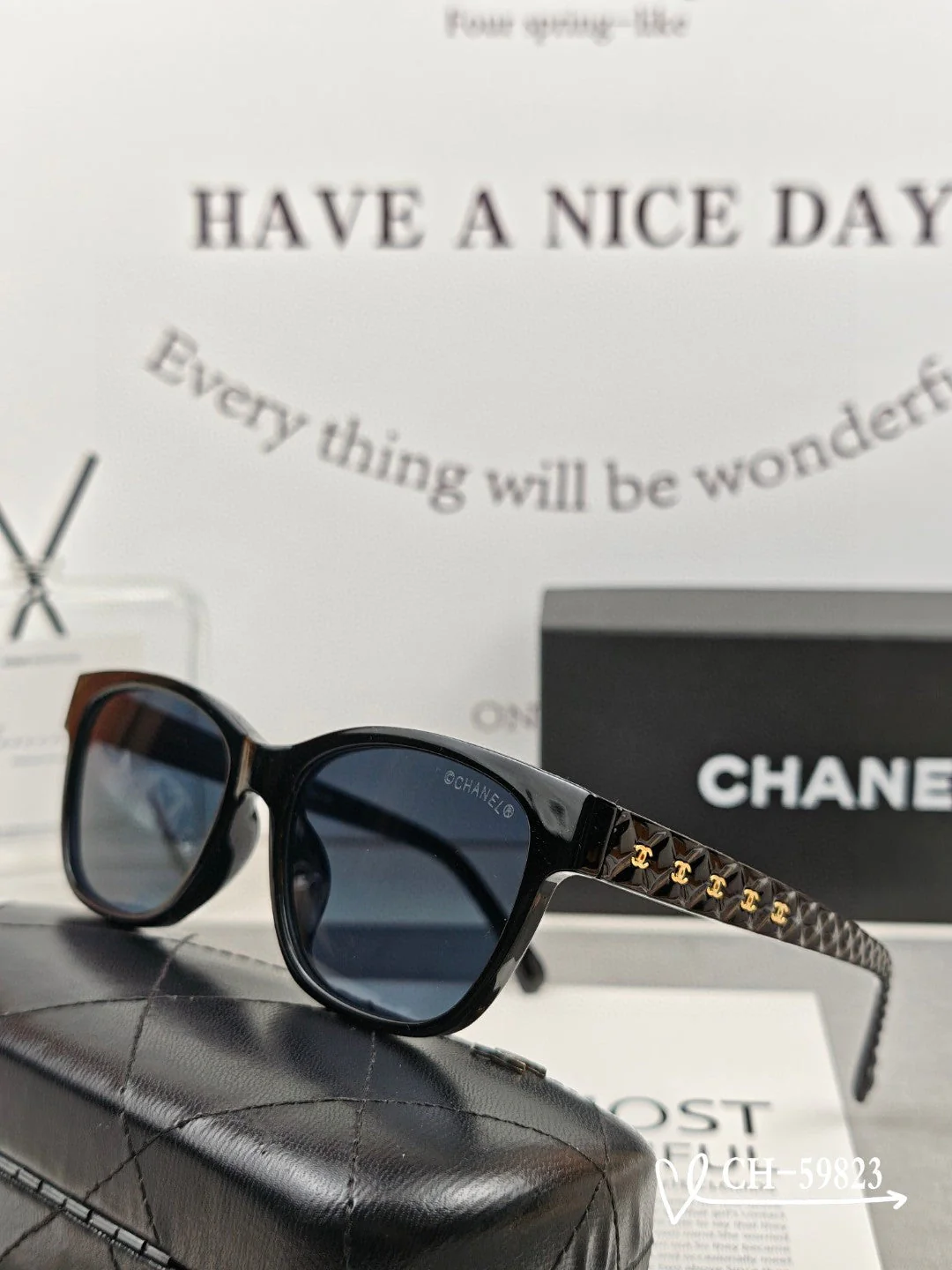 SQUARE SUNGLASSES 59823 IN ACETATE