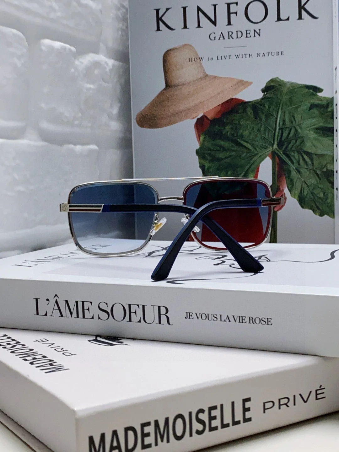 SQUARE FRAME SUNGLASSES 570213 IN METAL