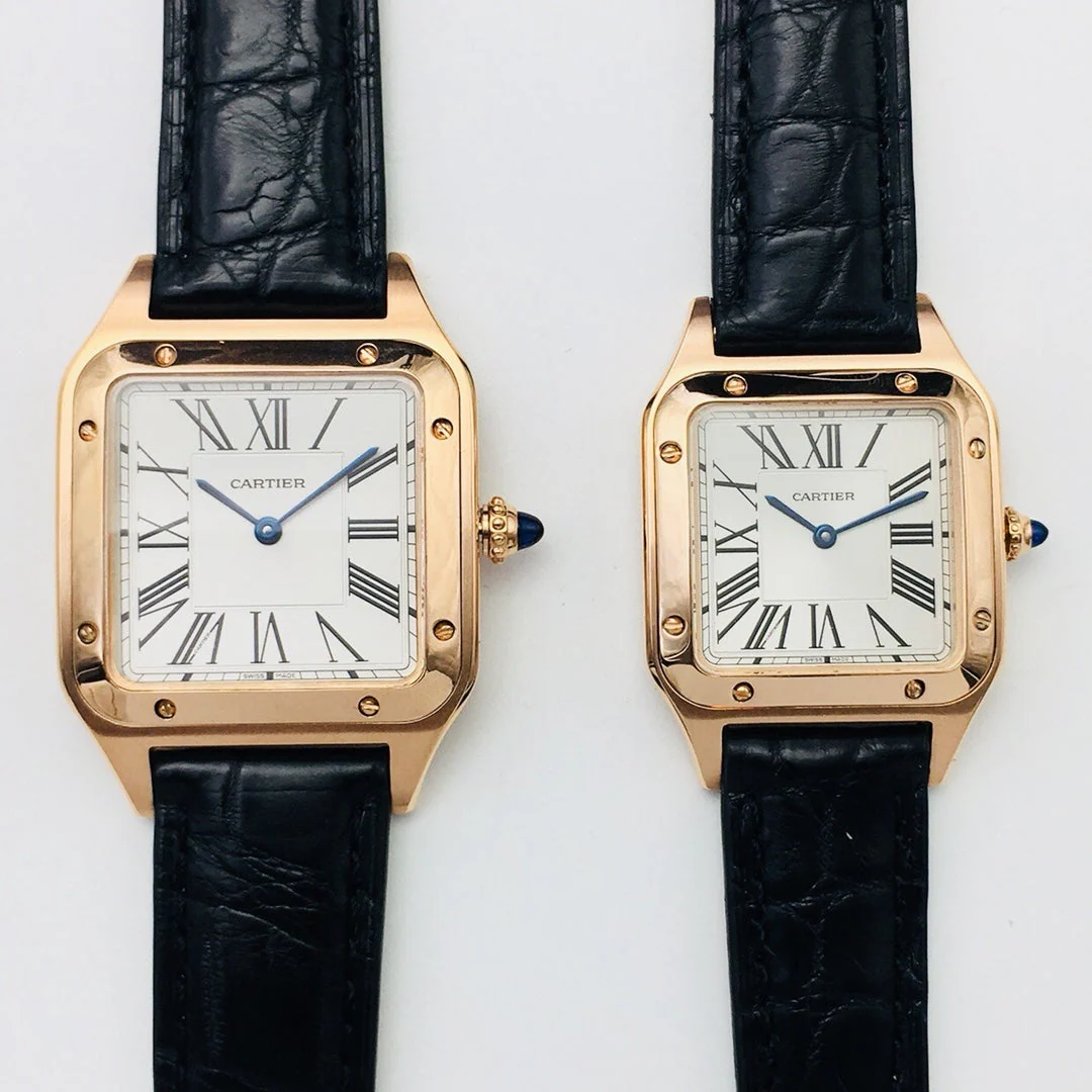 SANTOS DUMONT QUARTZ GOLD CASE