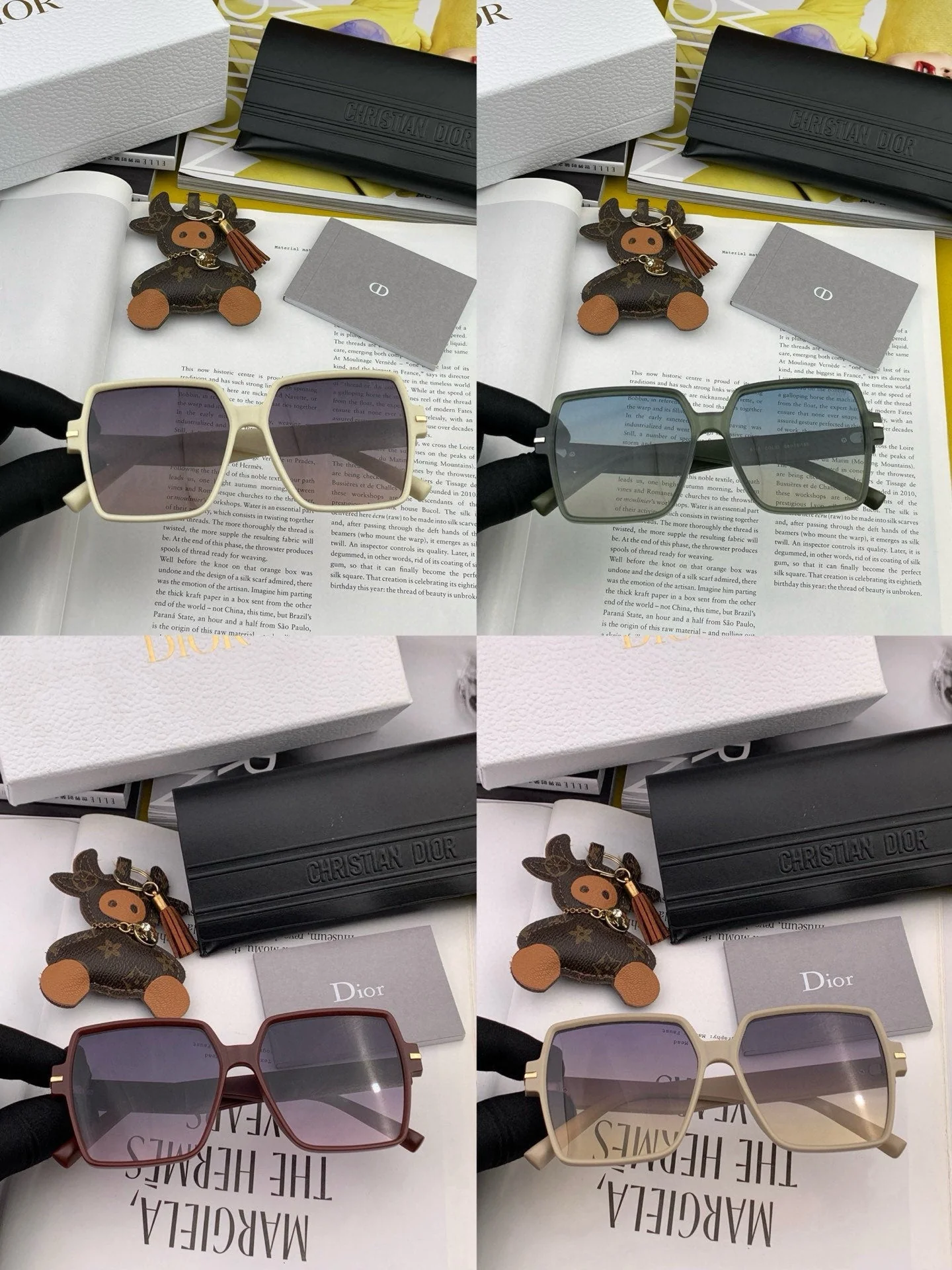 MONTAIGNE SQUARE SUNGLASS CD4780 IN ACETATE