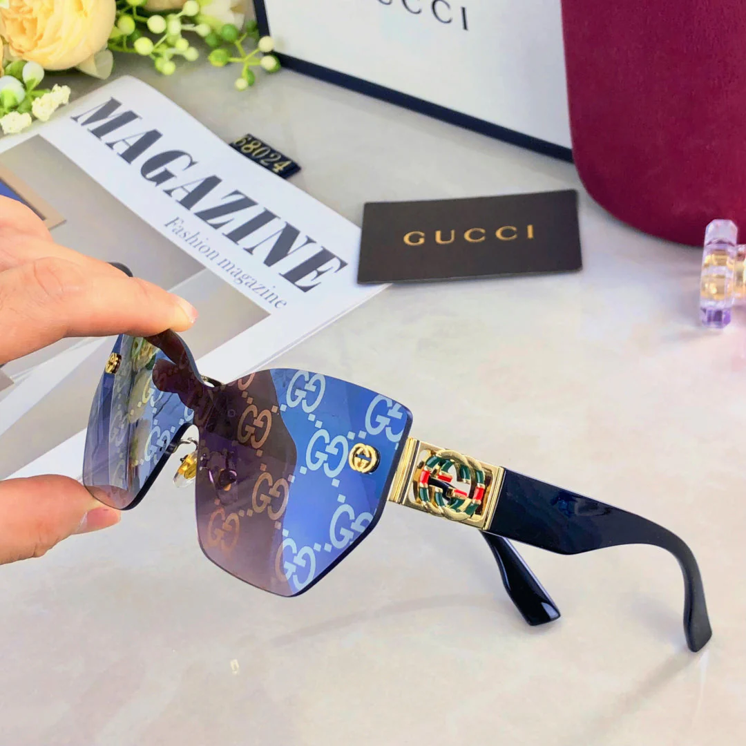 MIRRORED BUTTERFLY FRAME SUNGLASSES 571497 IN ACETATE EMBOSSED LOGO