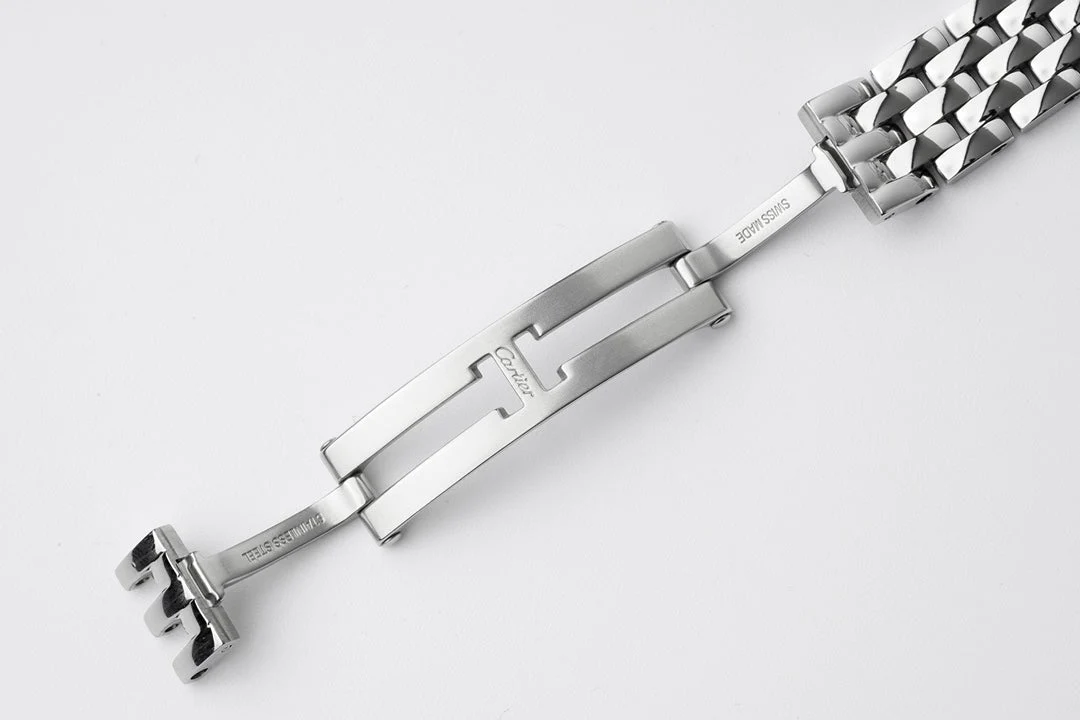 PANTHERE DE CARTIE 22MM QUARTZ STEEL WHITE DIAL