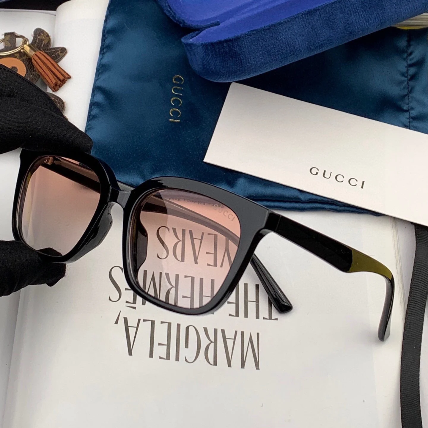 RECTANGULAR FRAME SUNGLASSES G6290 IN ACETATE