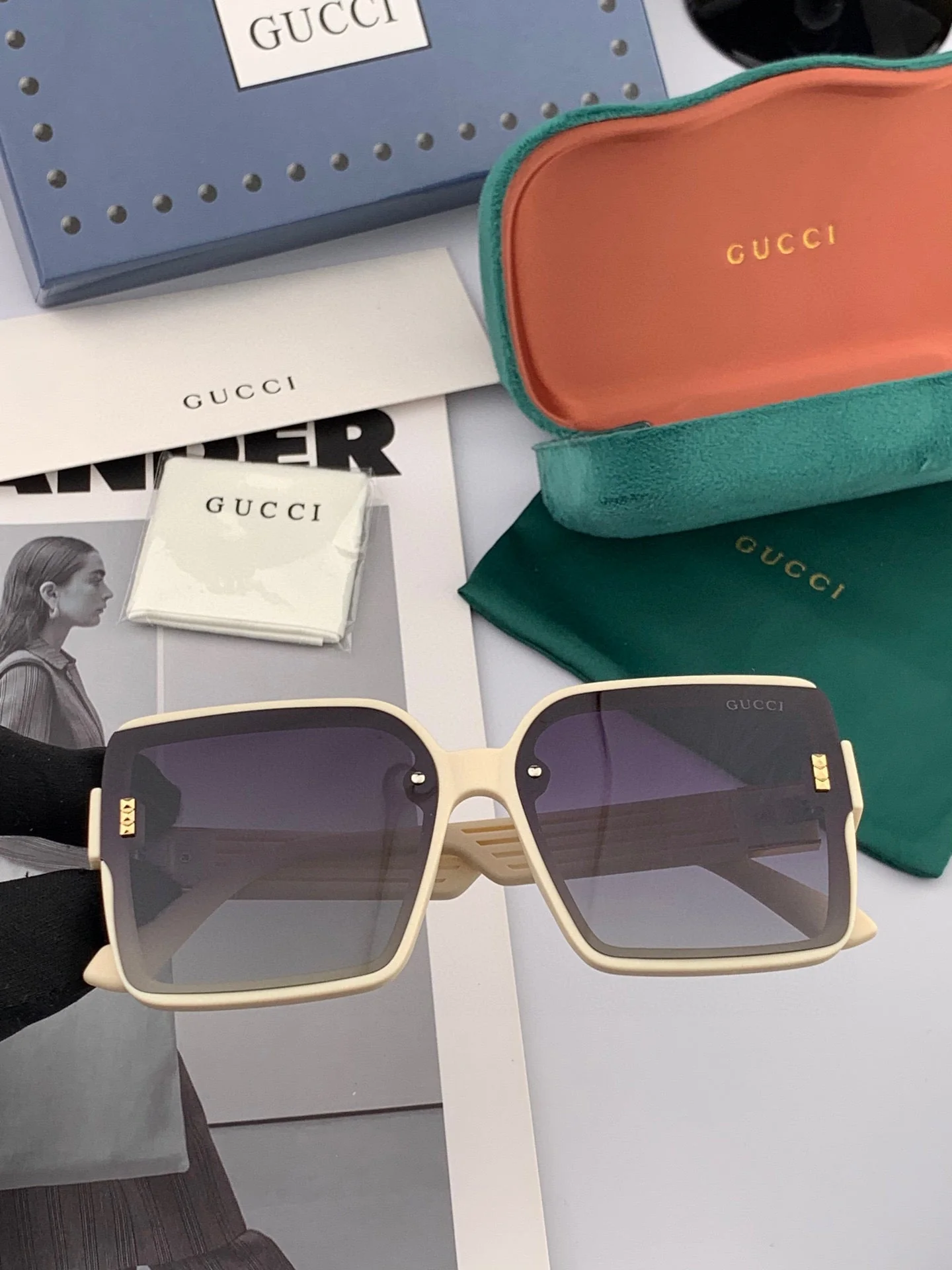 GEOMETRIC FRAME SUNGLASSES G2519 IN ACETATE