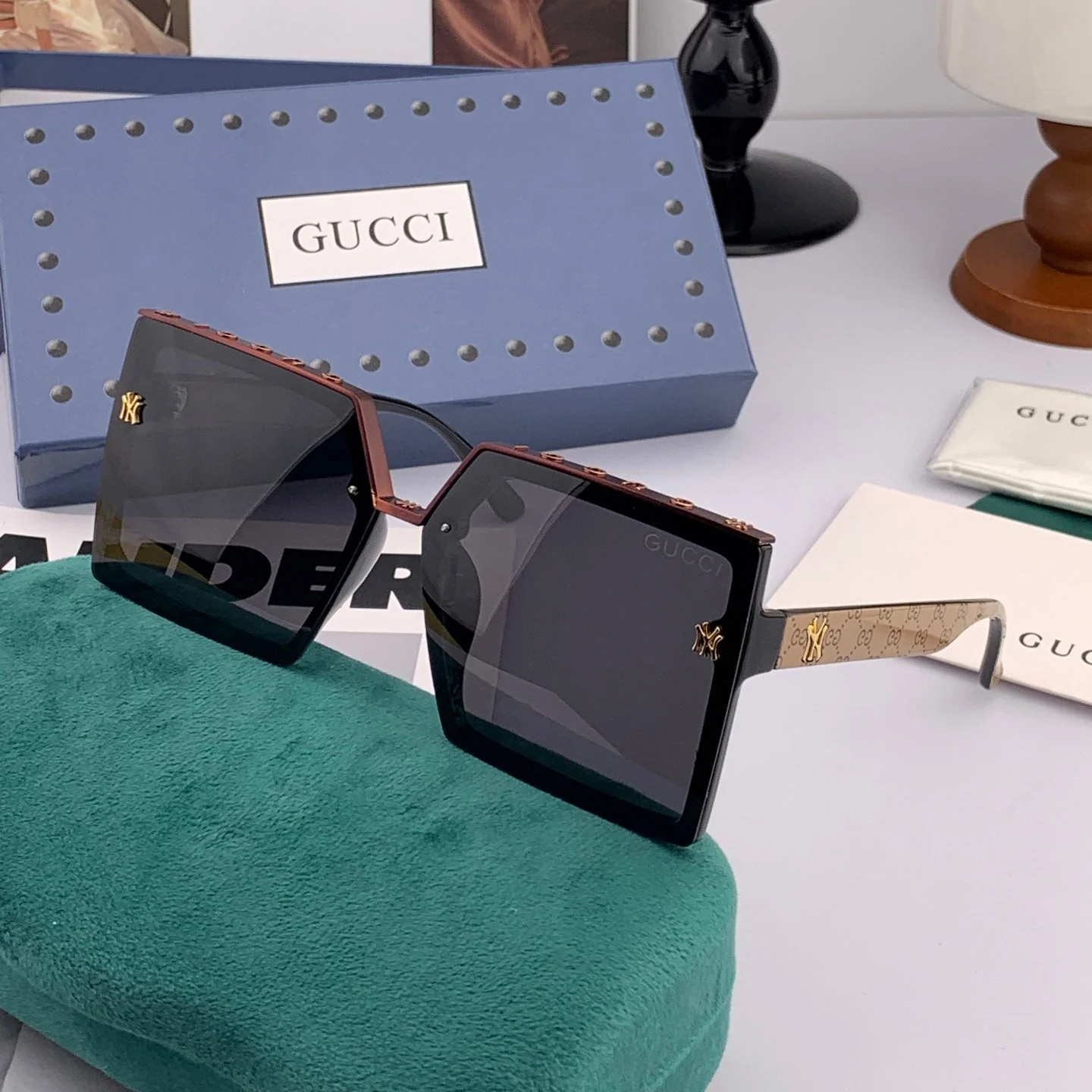 GEOMETRIC FRAME SUNGLASSES G50195 IN ACETATE