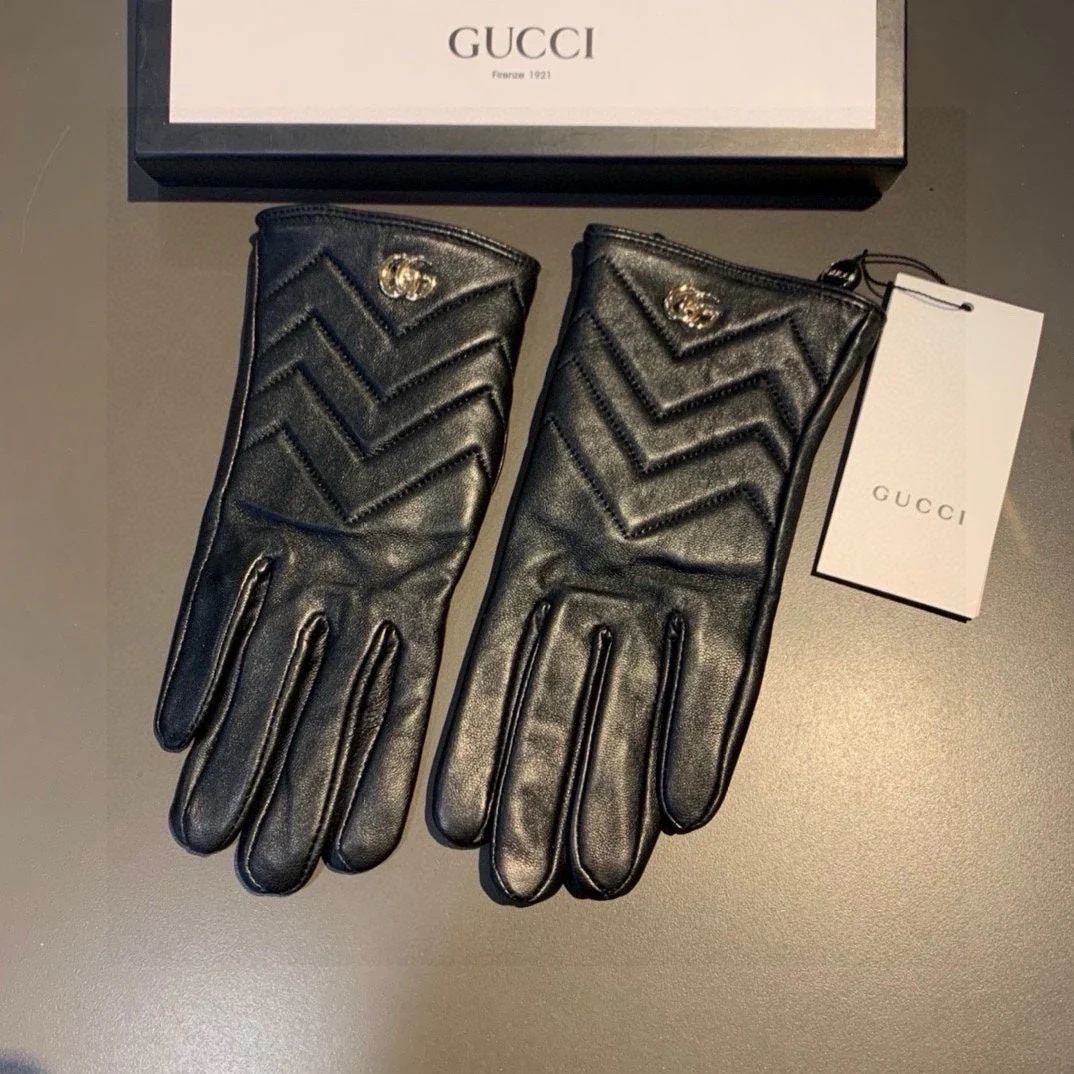 TOUCHSCREEN GLOVES IN BLACK LAMBSKIN AND FABRIC LINING 463861