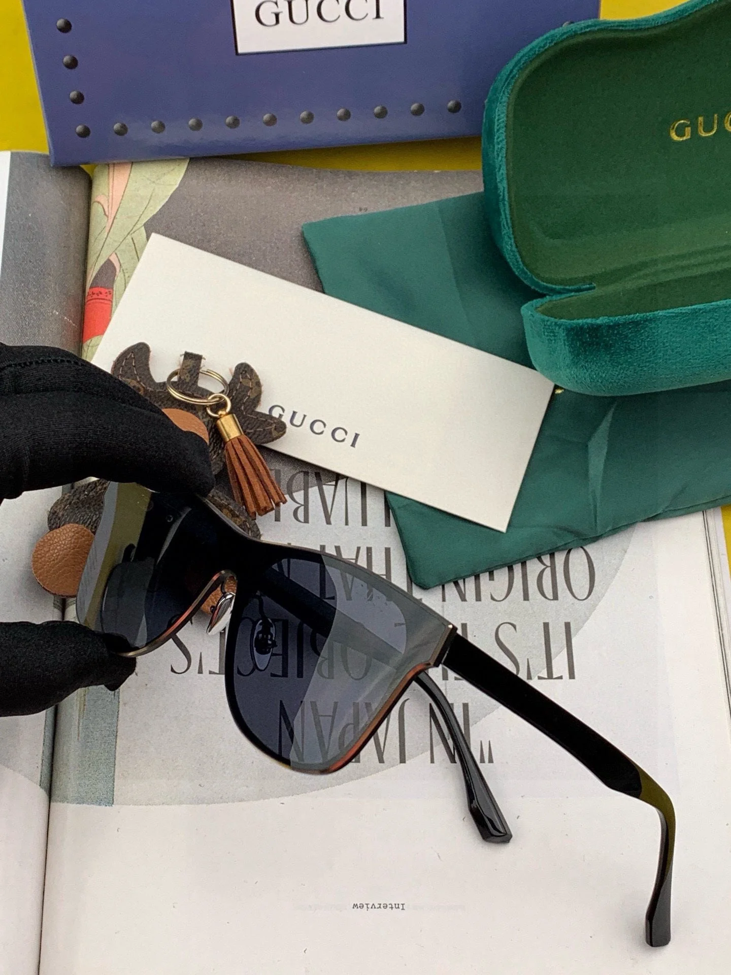 SQUARE FRAME SUNGLASSES G3000 IN ACETATE