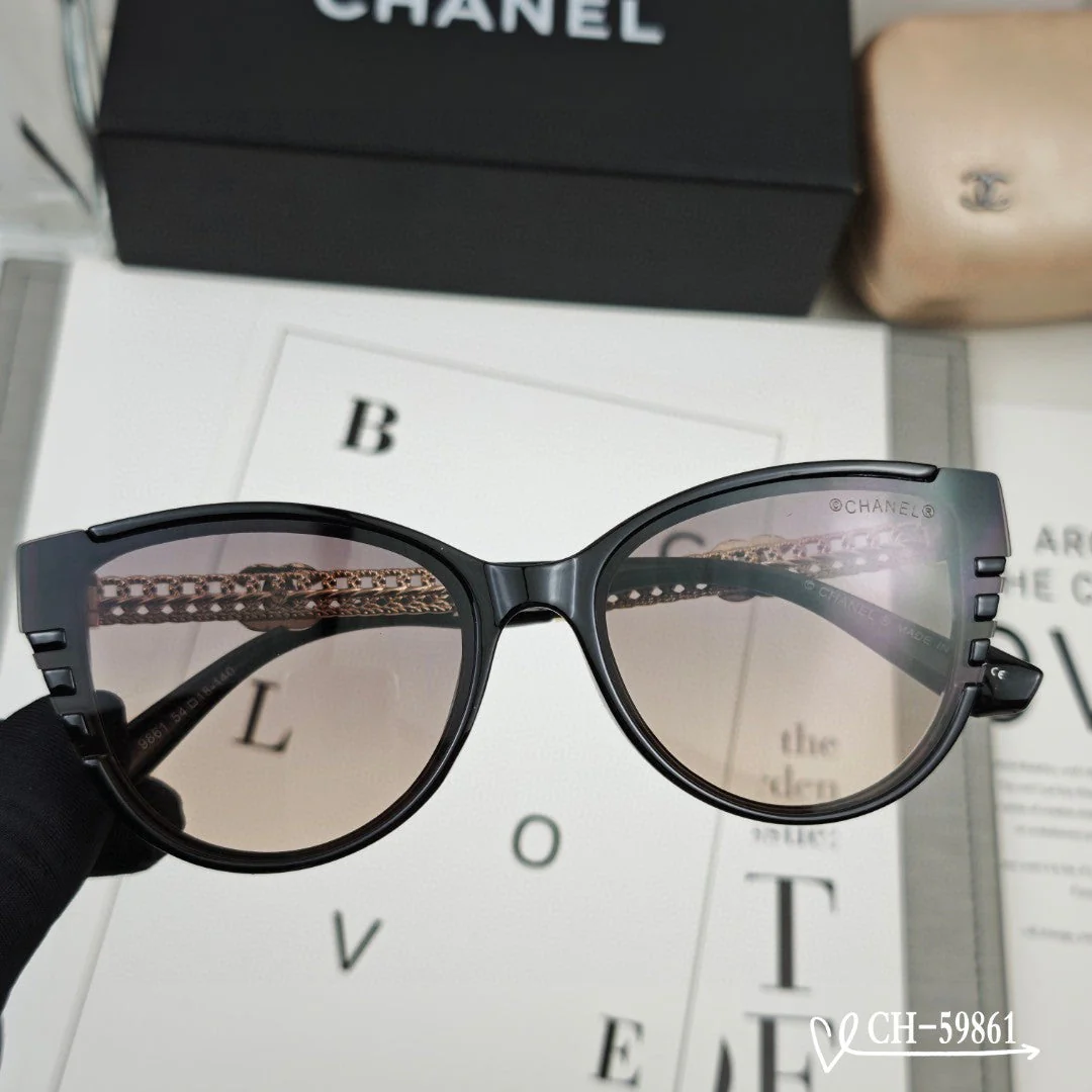 CAT EYE SUNGLASSES 59861 IN ACETATE METAL FRAME