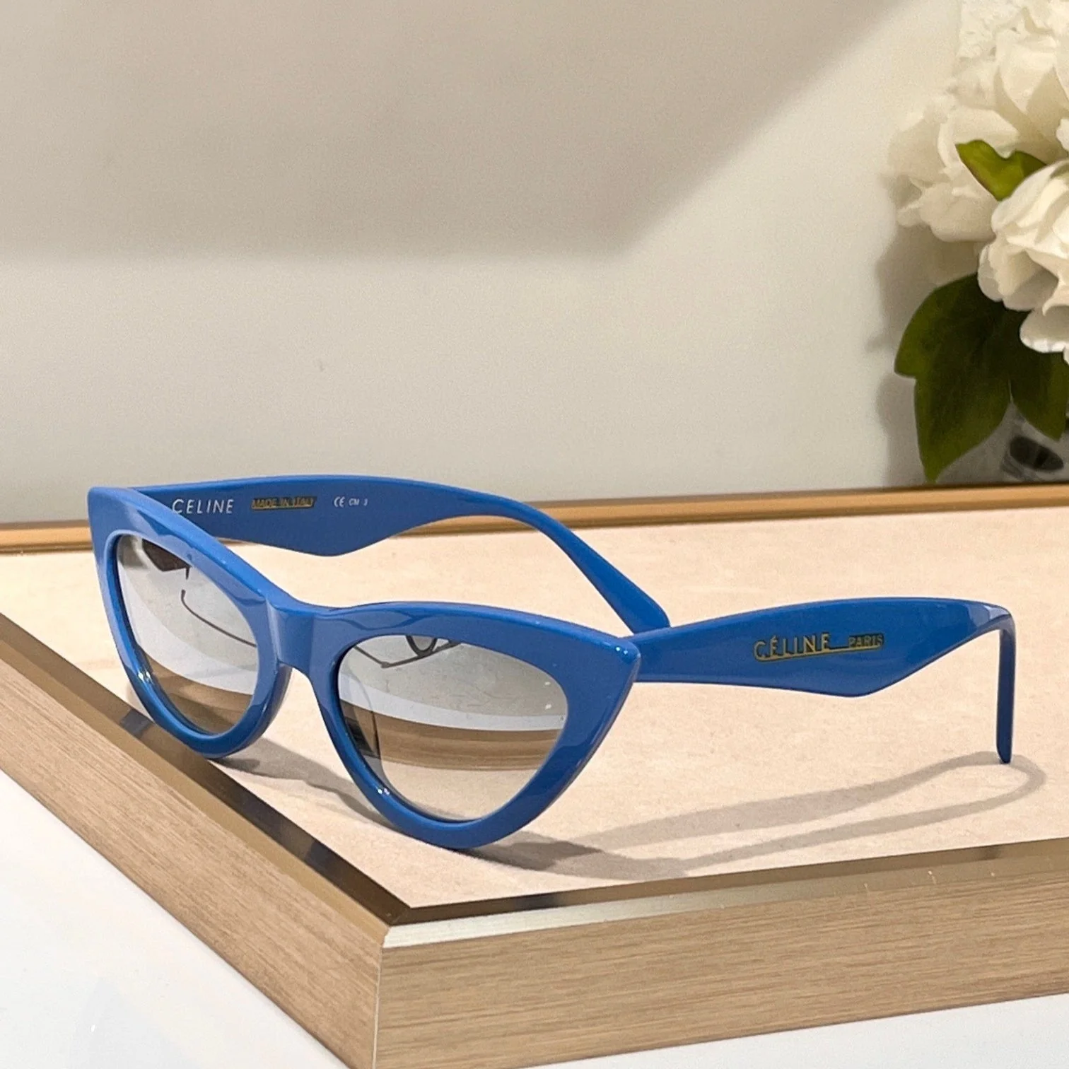 TRIOMPHE CAT EYE SUNGLASS CL40019 IN ACETATE