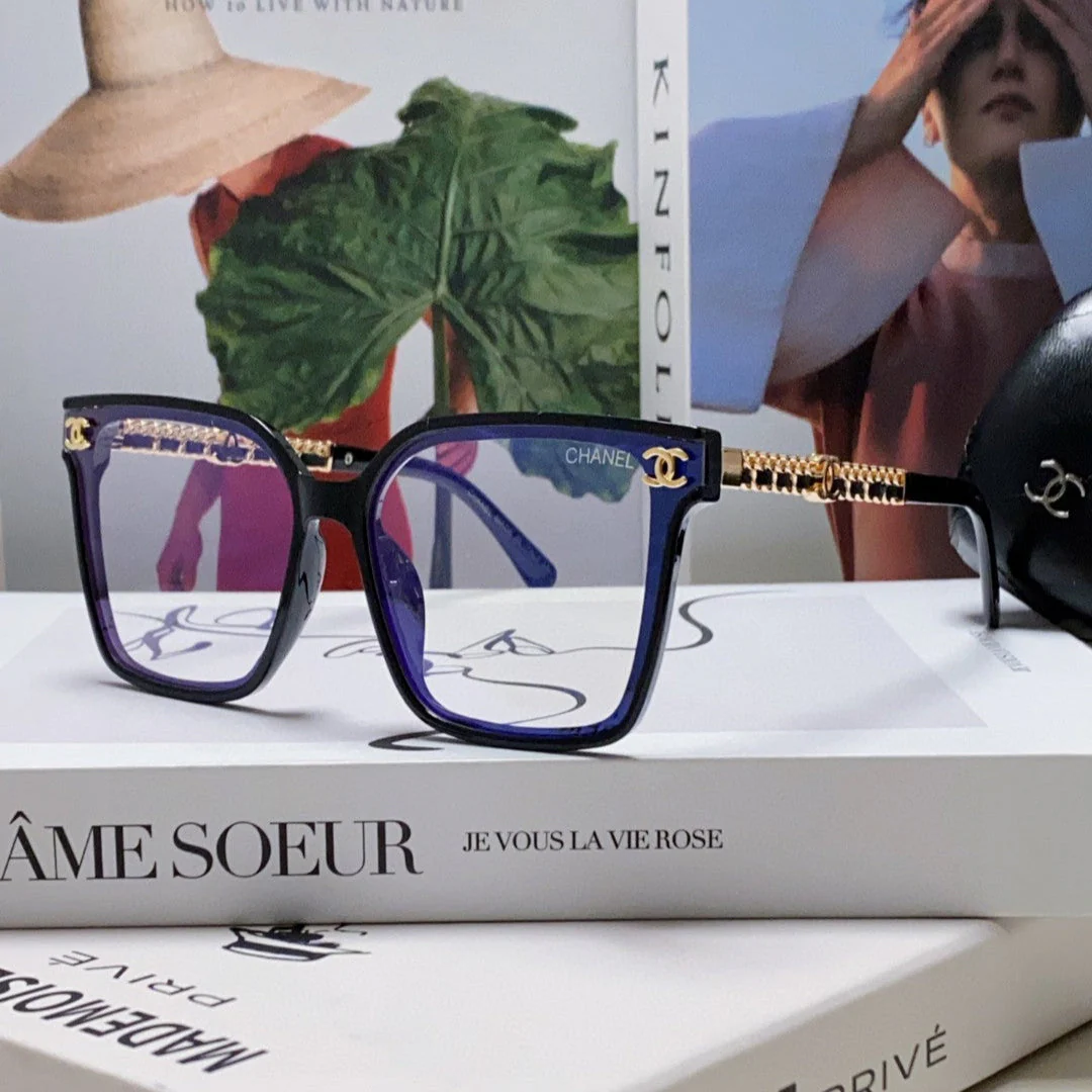 SQUARE SUNGLASSES 632882 IN BLACK ACETATE CLEAR LENSES