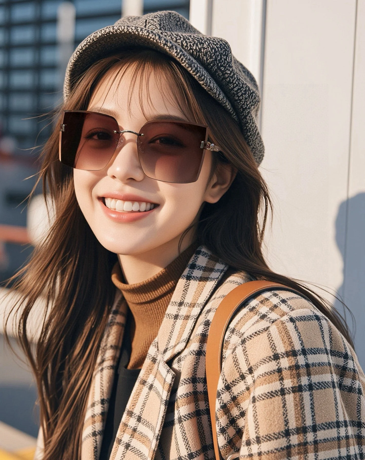 SQUARE SUNGLASS L9612 IN METAL
