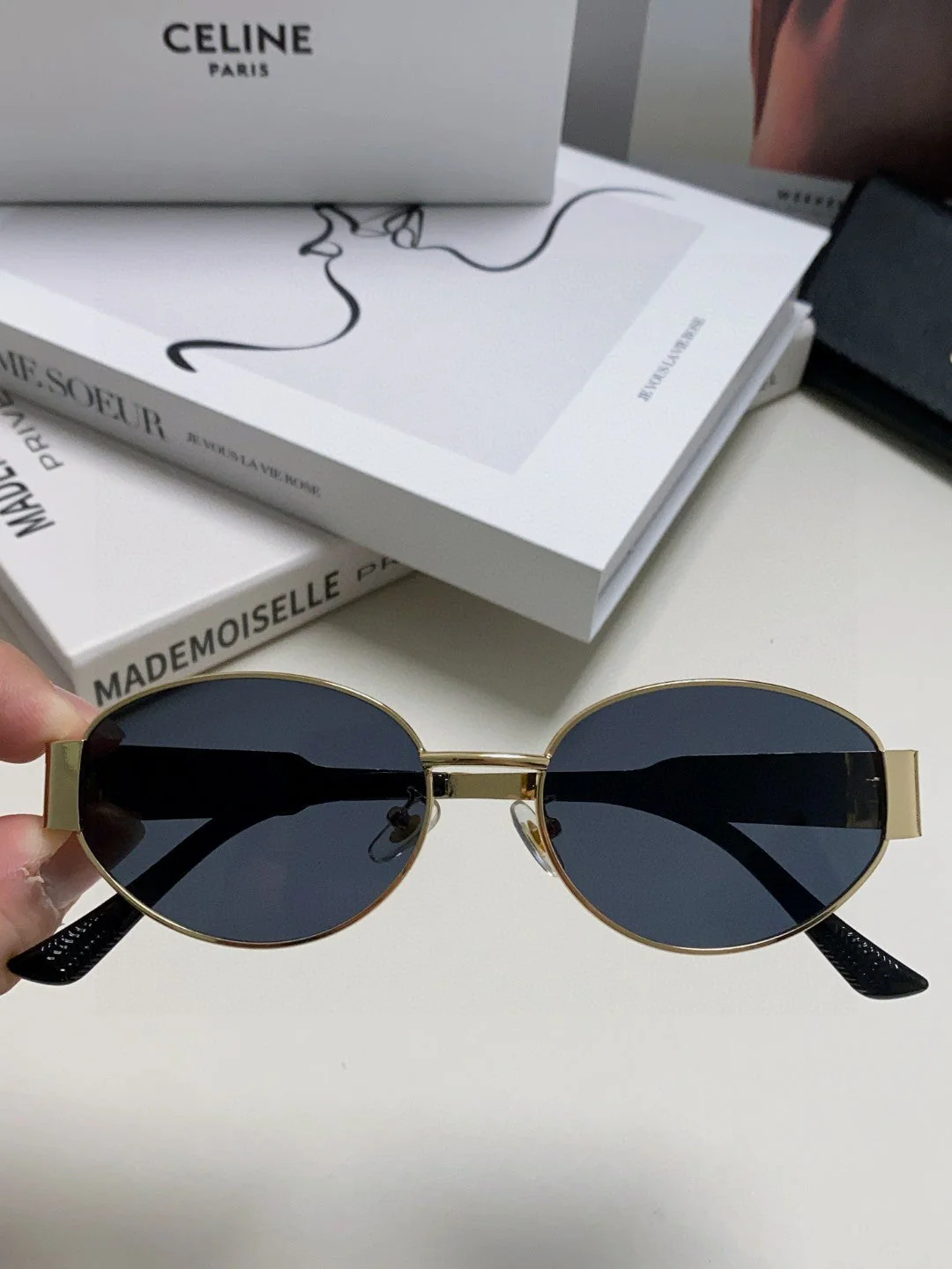 TRIOMPHE SUNGLASSES 548598 IN METAL