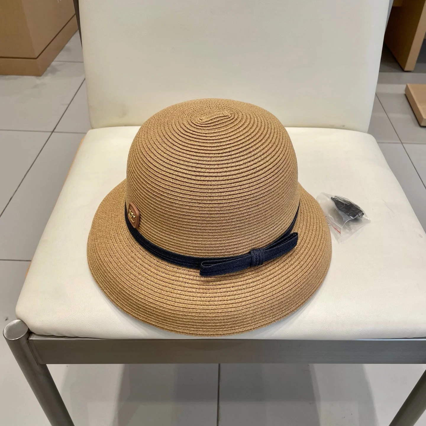 BUKET HAT MODEL 650562 IN LIGHT BROWN SPRAY FABRIC
