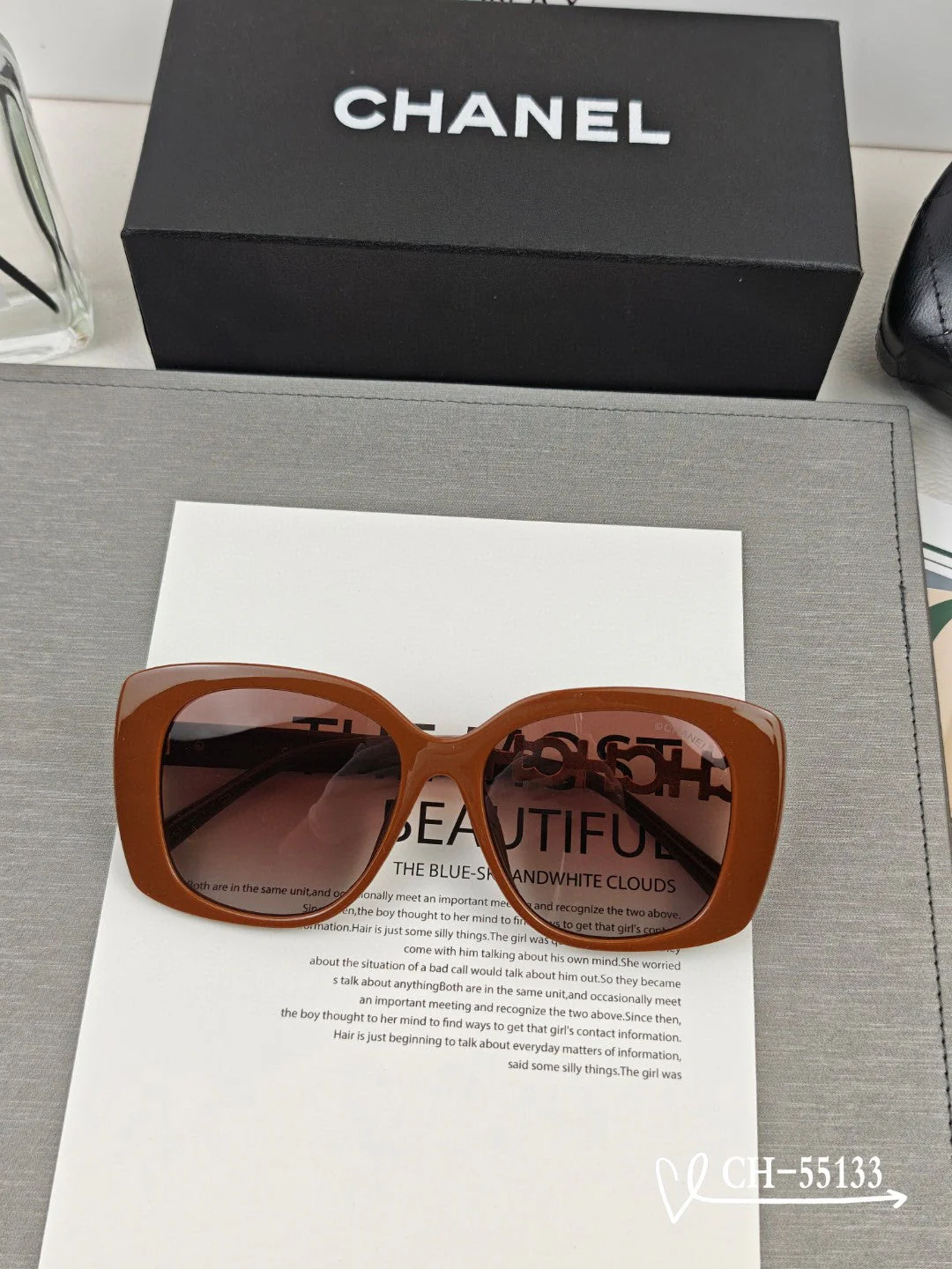 SQUARE SUNGLASSES 55133 IN ACETATE METAL FRAME