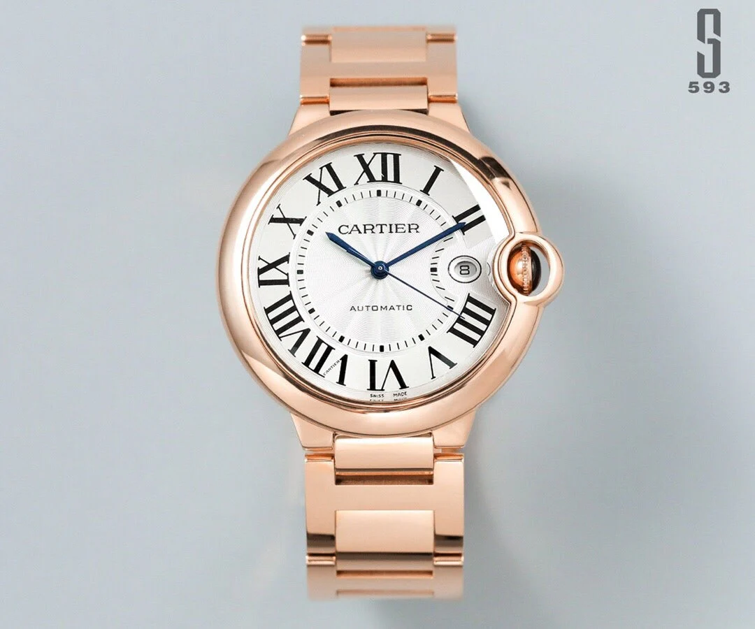 BALLON BLEU DATE ROSE GOLD WHITE DIAL