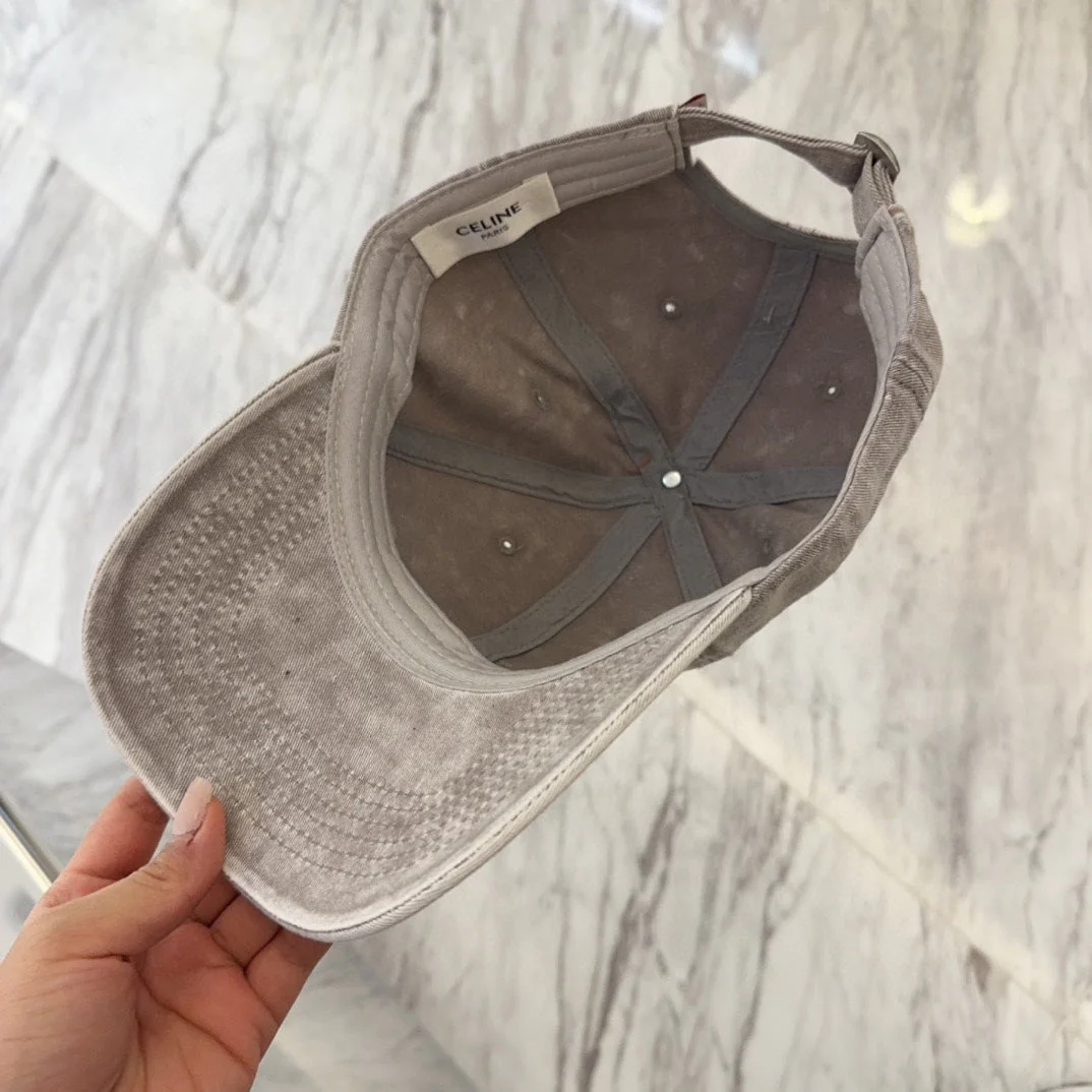 BASEBALL CAP MODEL 650043 IN WASHED GREY DENIM