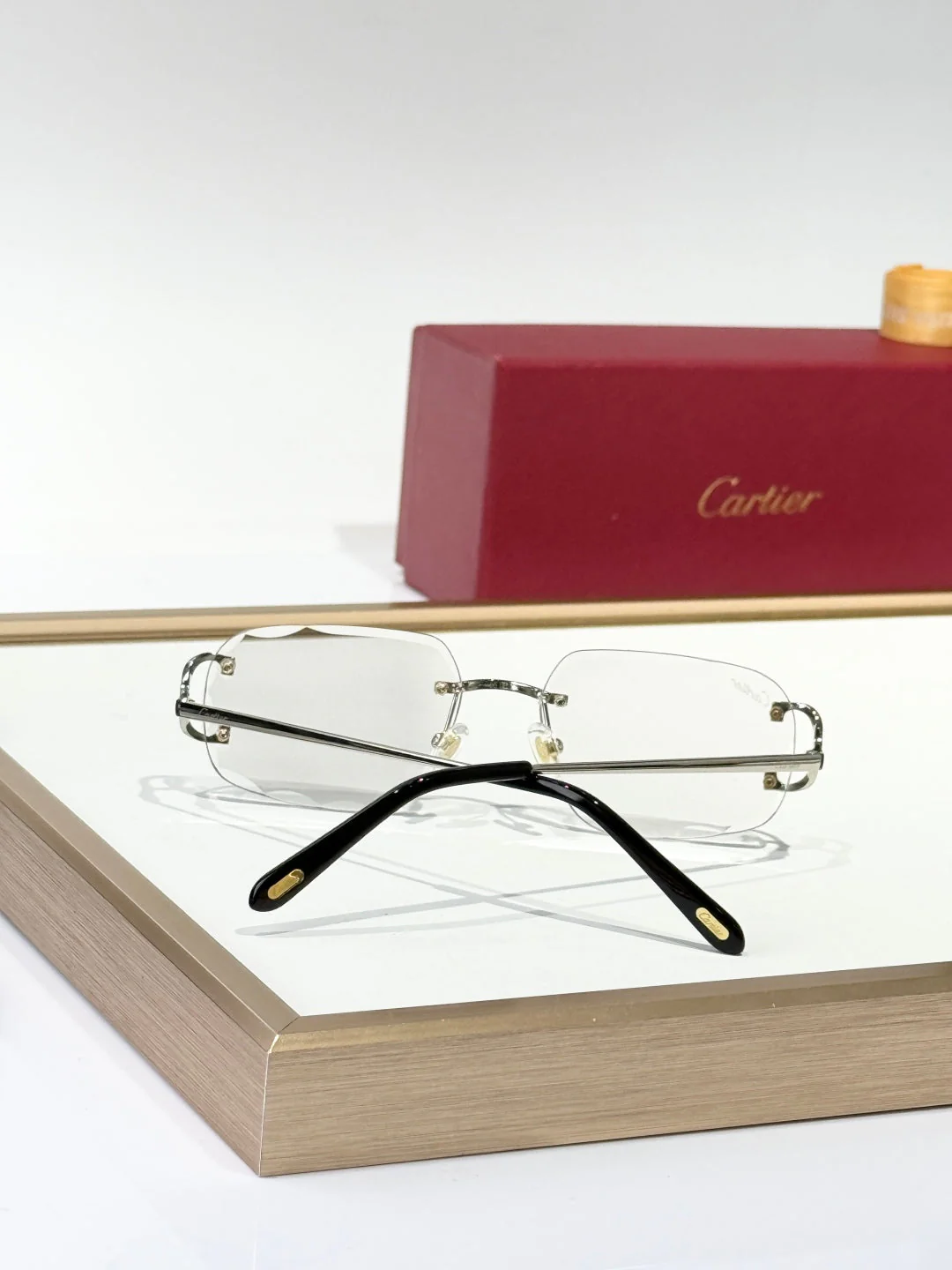 PHOTOCHROMIC LENSES C DE SQUARE FRAME SUNGLASSES CT0093O IN METAL