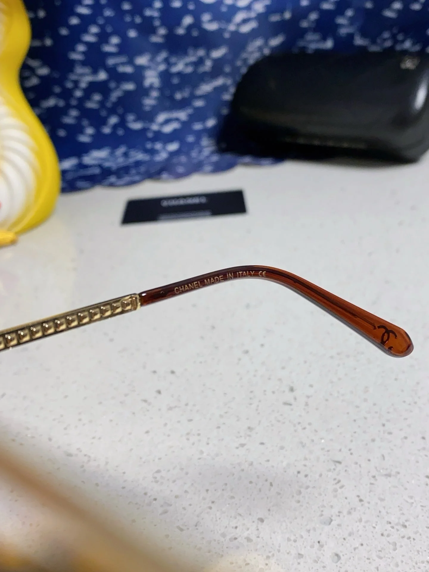 CAT EYE SUNGLASSES 641935 IN GOLD METAL BROWN SMOKE LENSES