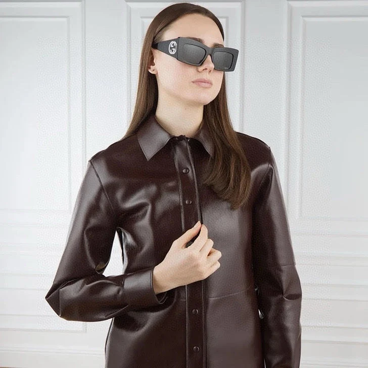 RECTANGULAR FRAME SUNGLASSES GG1842S IN ACETATE
