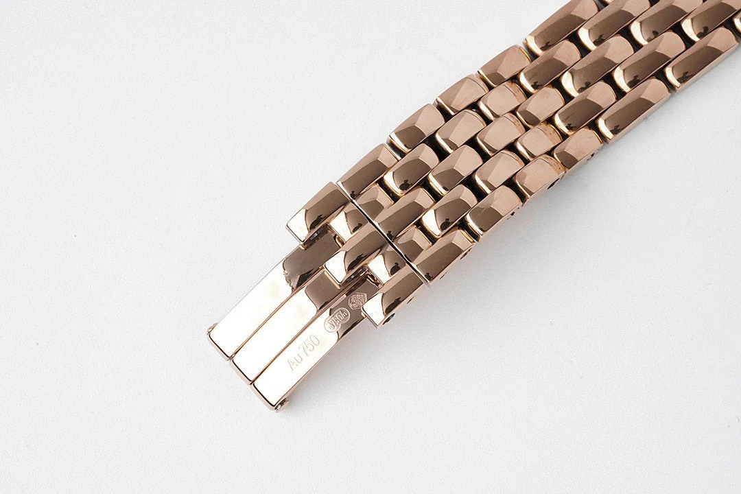 PANTHERE 27MM PINK GOLD CASE DIAMOND BEZEL WHITE DIAL