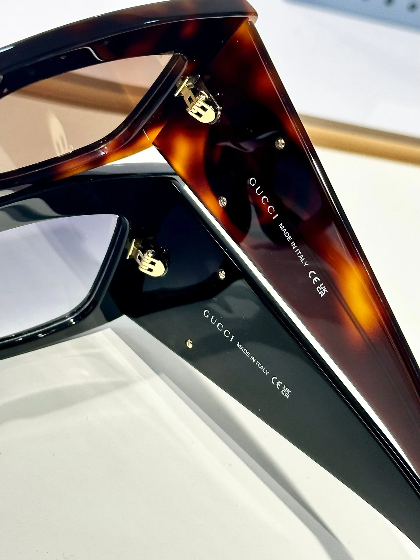 RECTANGULAR FRAME SUNGLASSES GG1842S IN ACETATE