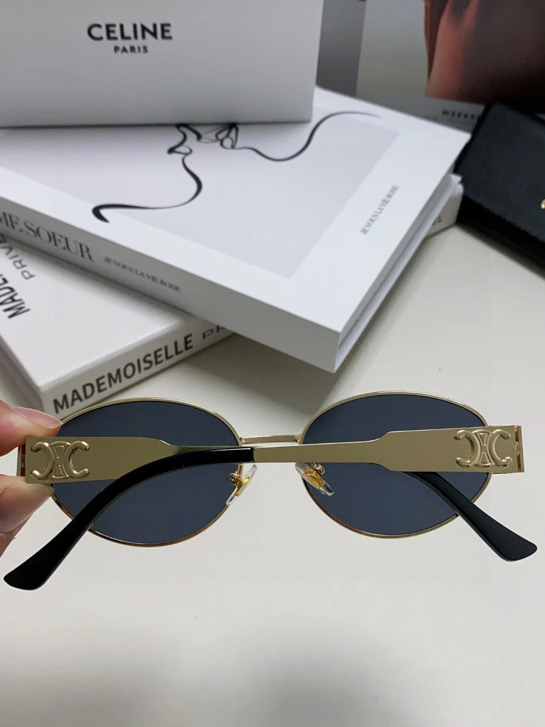 TRIOMPHE SUNGLASSES 548598 IN METAL