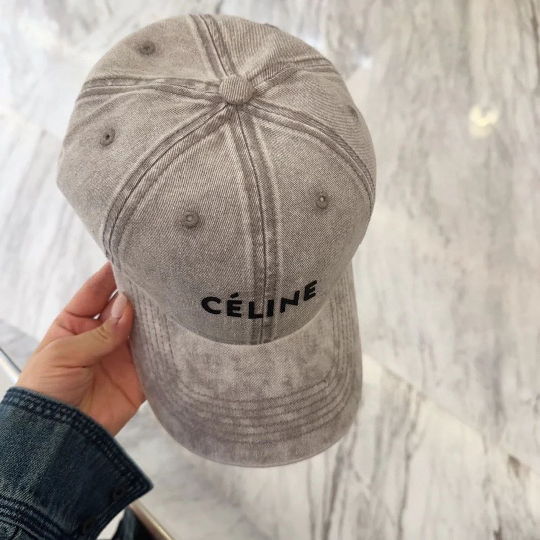 BASEBALL CAP MODEL 650043 IN WASHED GREY DENIM