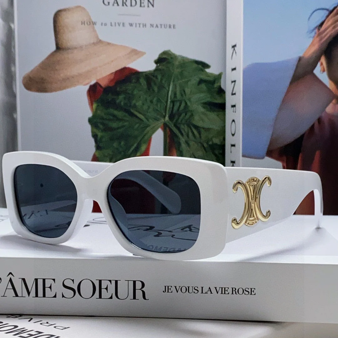 TRIOMPHE SUNGLASSES 548599 IN WHITE ACETATE