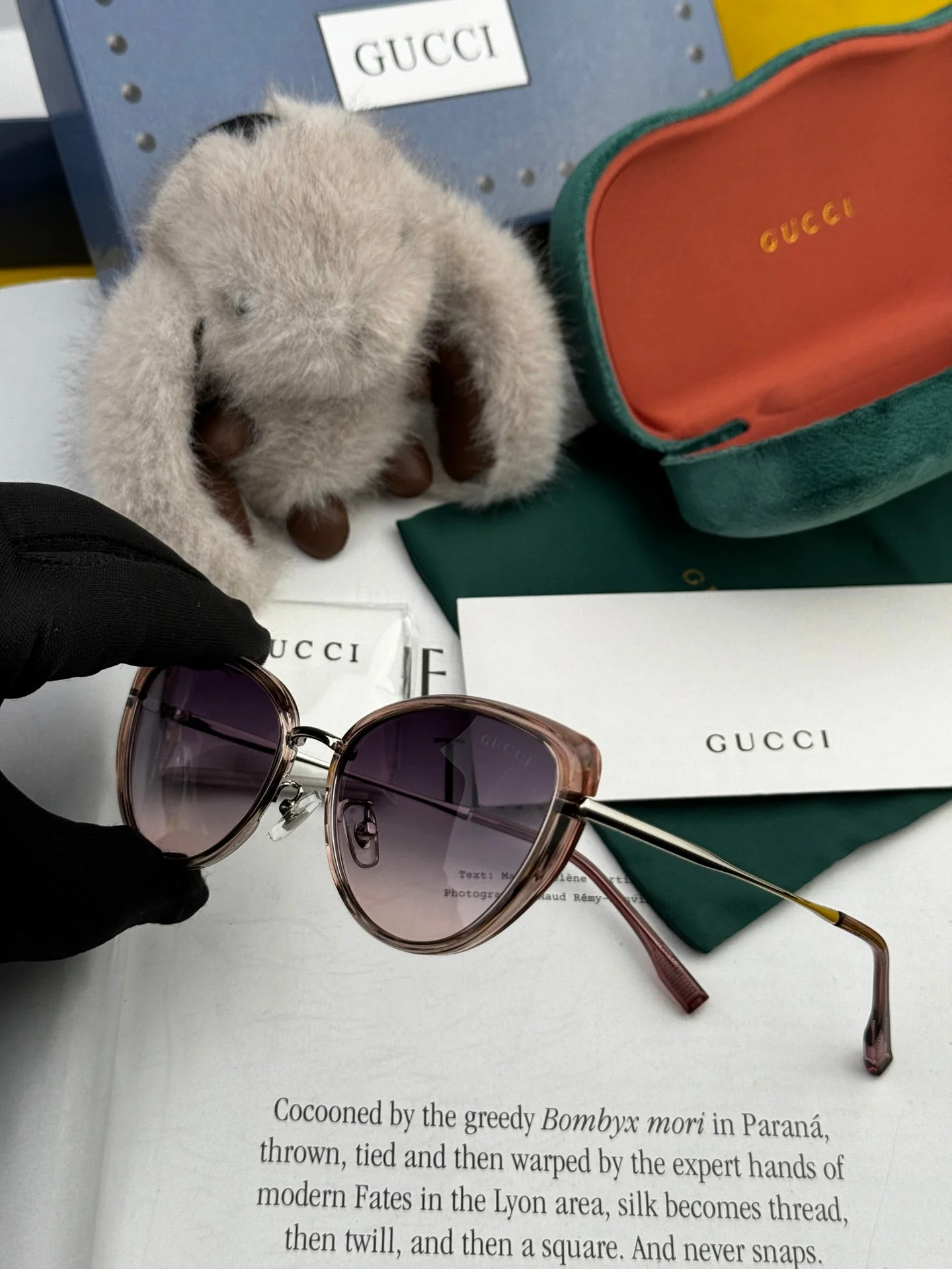 CAT-EYE FRAME SUNGLASSES G8641 IN ACETATE