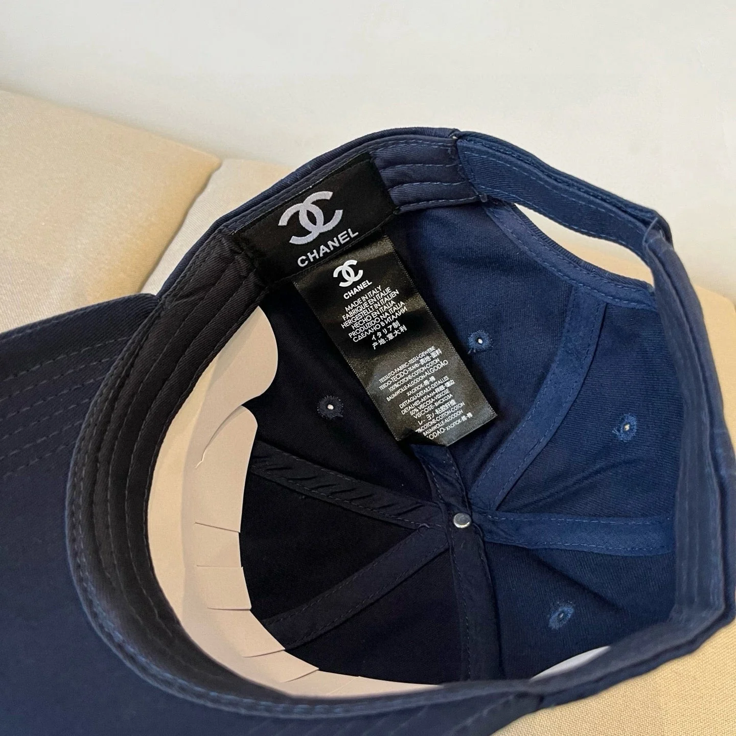 BASEBALL HAT IN NAVY BLUE COTTON 672894