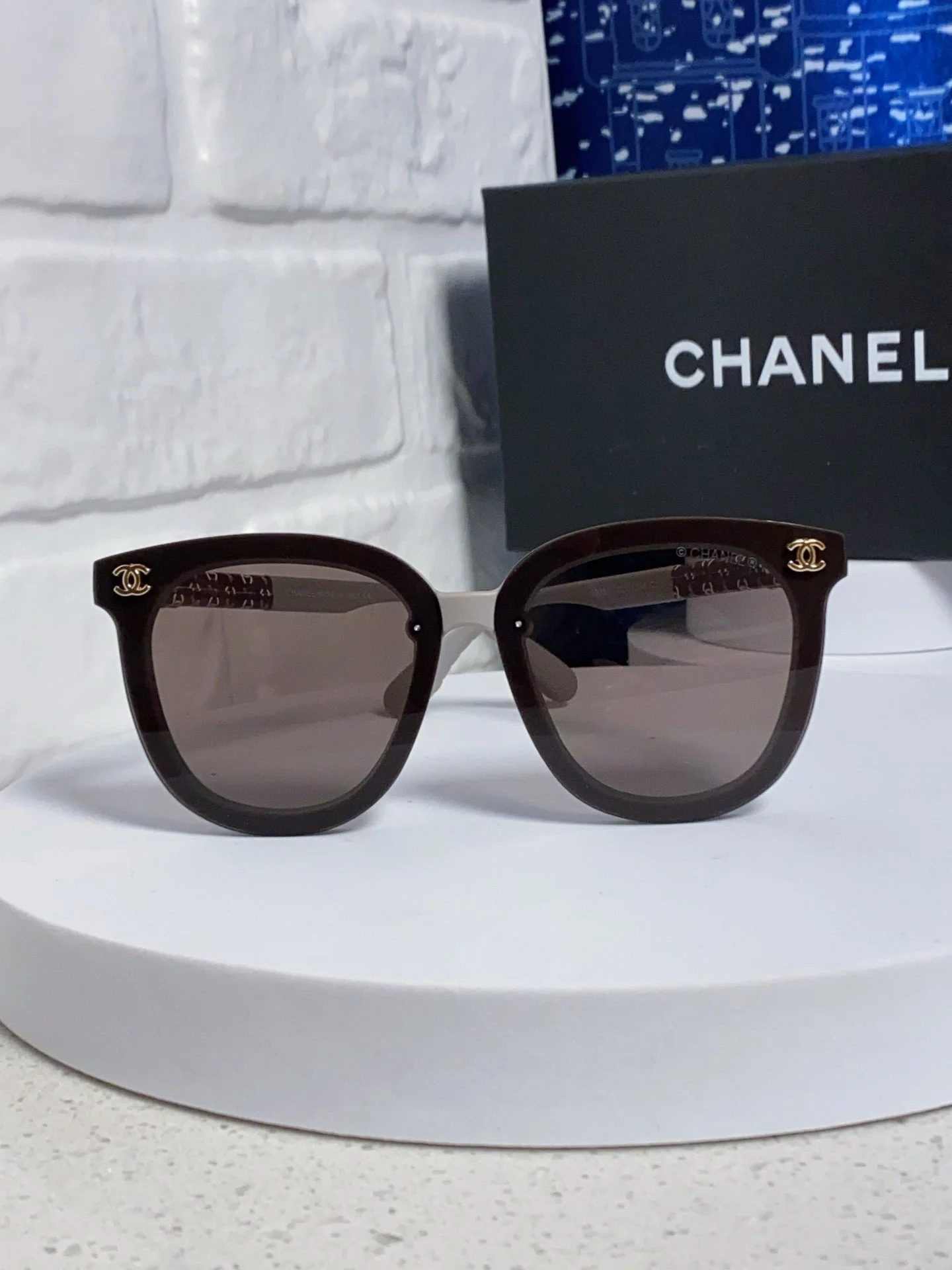 BROWNLINE SUNGLASSES 638936 IN LIGHT GRAY ACETATE