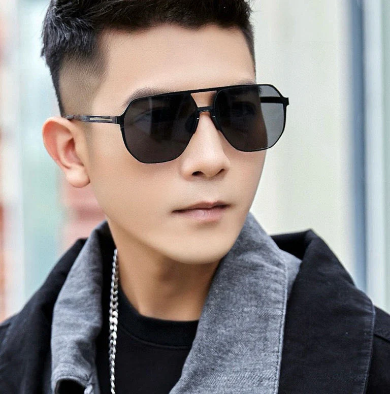 LOW NOSE BRIDGE FIT SUNGLASSES G3807 IN METAL