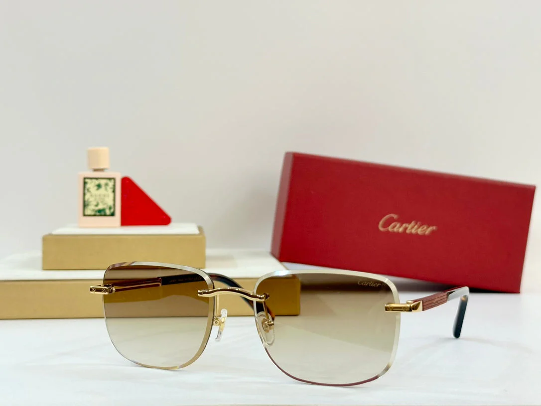 PREMIÈRE SQUARE FRAME SUNGLASSES 530304 IN METAL AND WOODEN