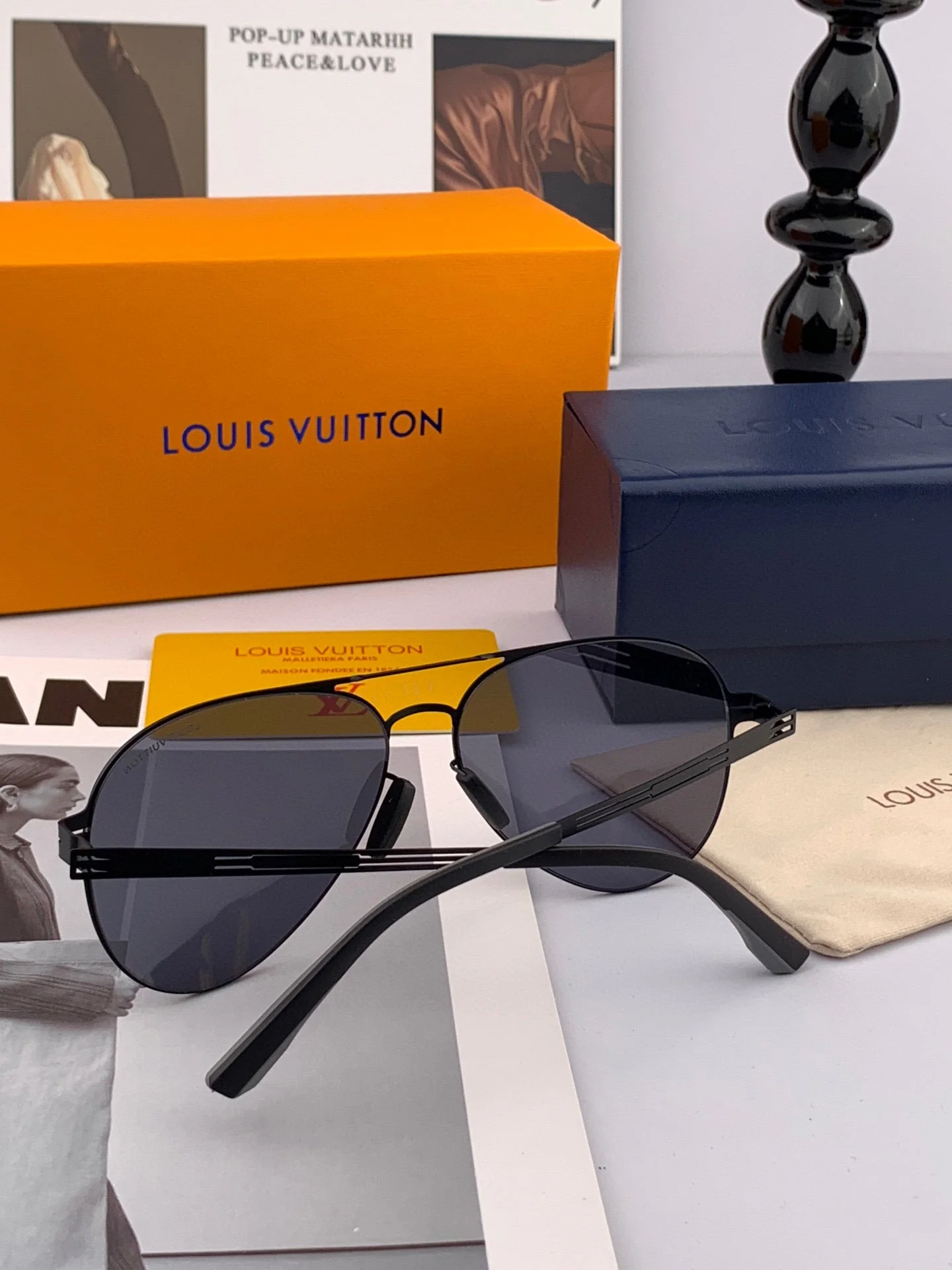 PILOT SUNGLASSES L169 IN METAL