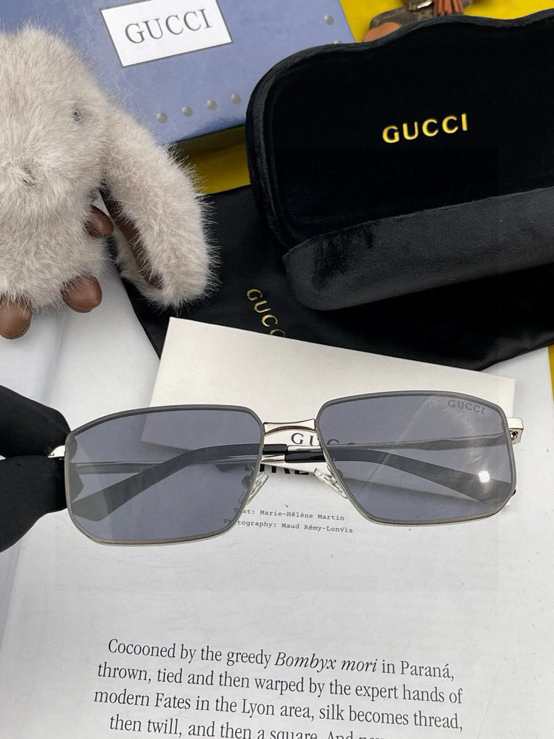 RECTANGULAR FRAME SUNGLASSES G5227 IN METAL