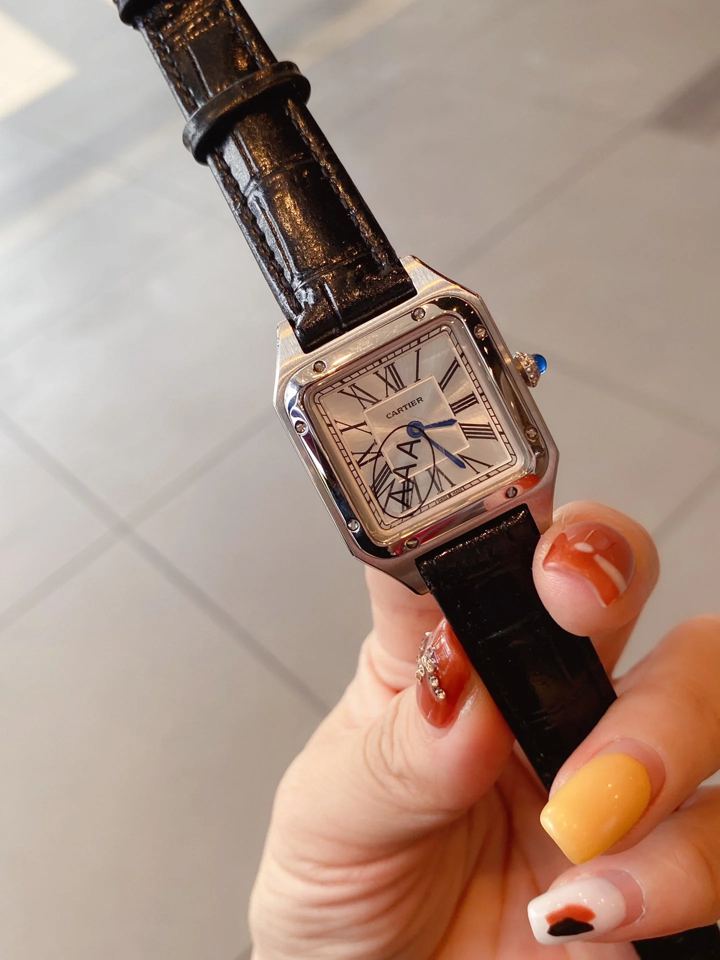 SANTOS DE CARTIE QUARTZ 28MM STEEL CASE