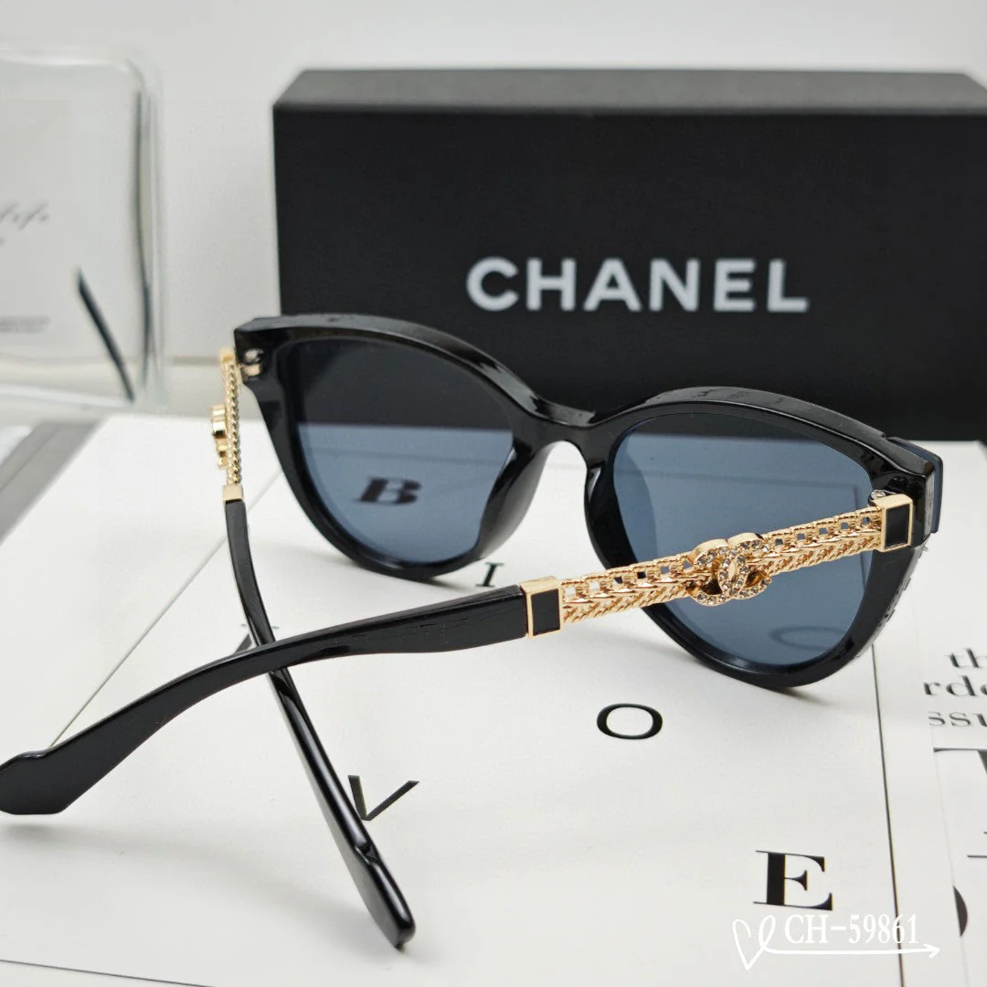 CAT EYE SUNGLASSES 59861 IN ACETATE METAL FRAME