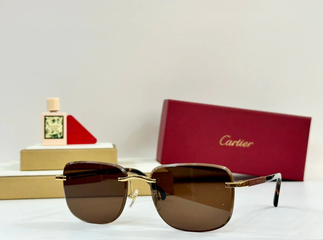 PREMIÈRE SQUARE FRAME SUNGLASSES 530304 IN METAL AND WOODEN