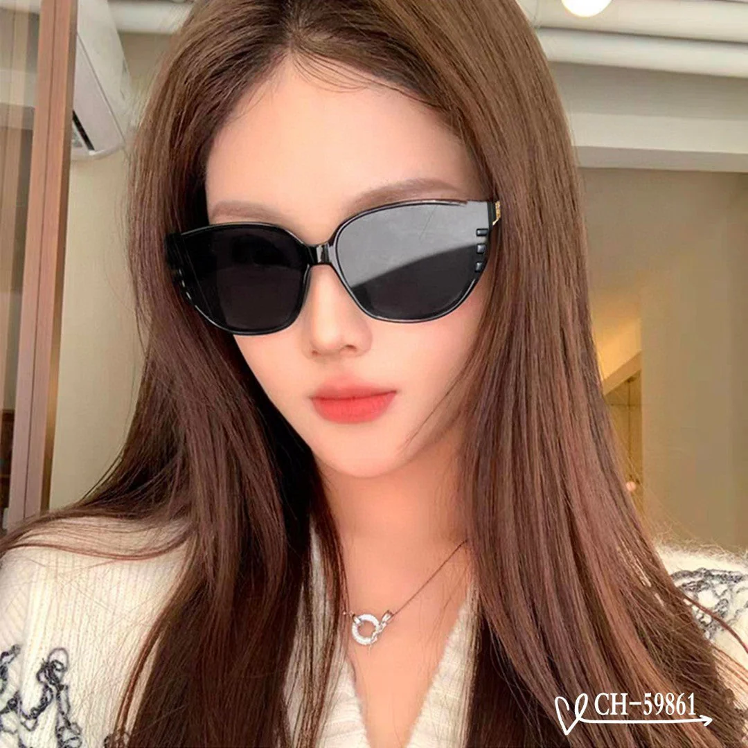 CAT EYE SUNGLASSES 59861 IN ACETATE METAL FRAME