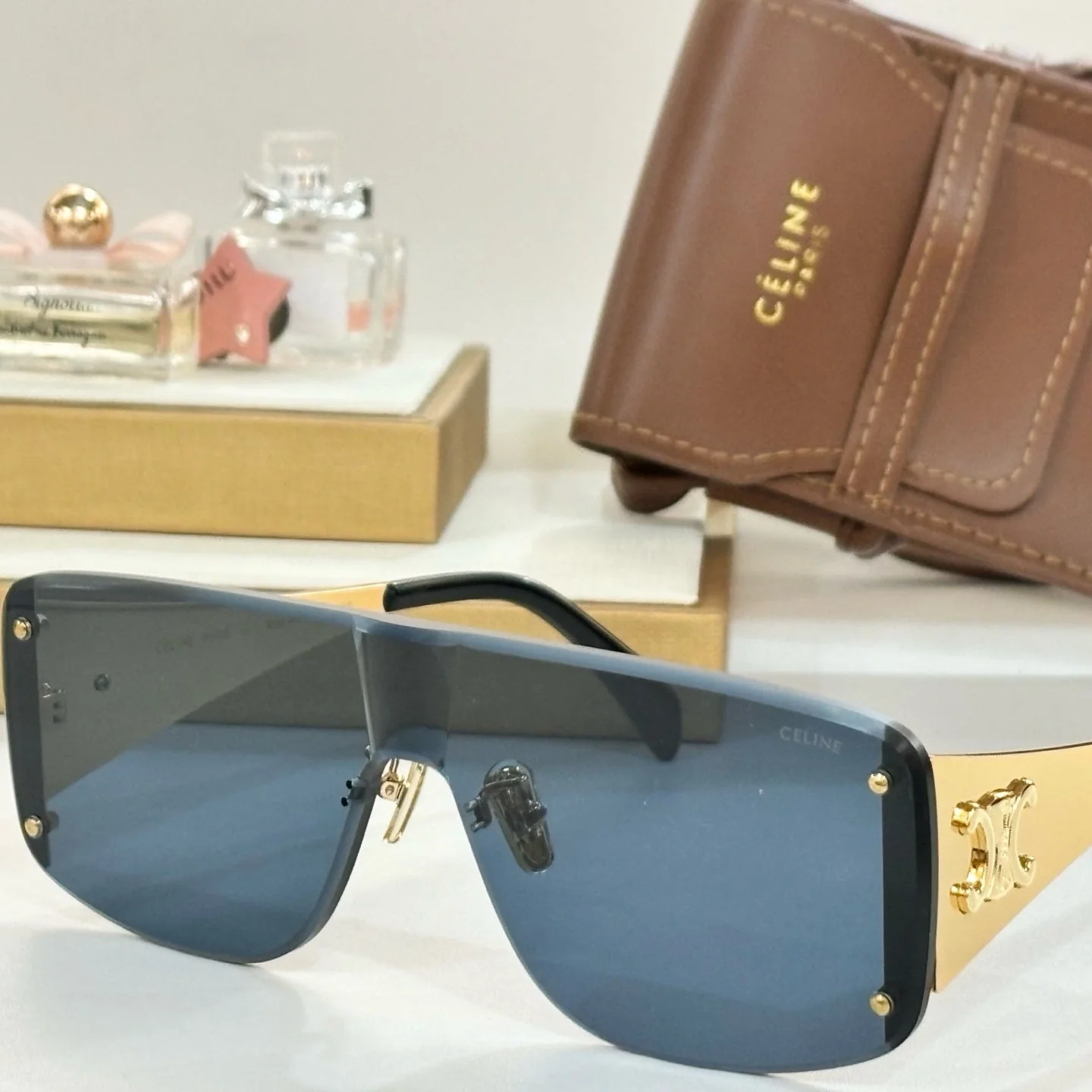 TRIOMPHE RACER SUNGLASS CL42014 IN METAL