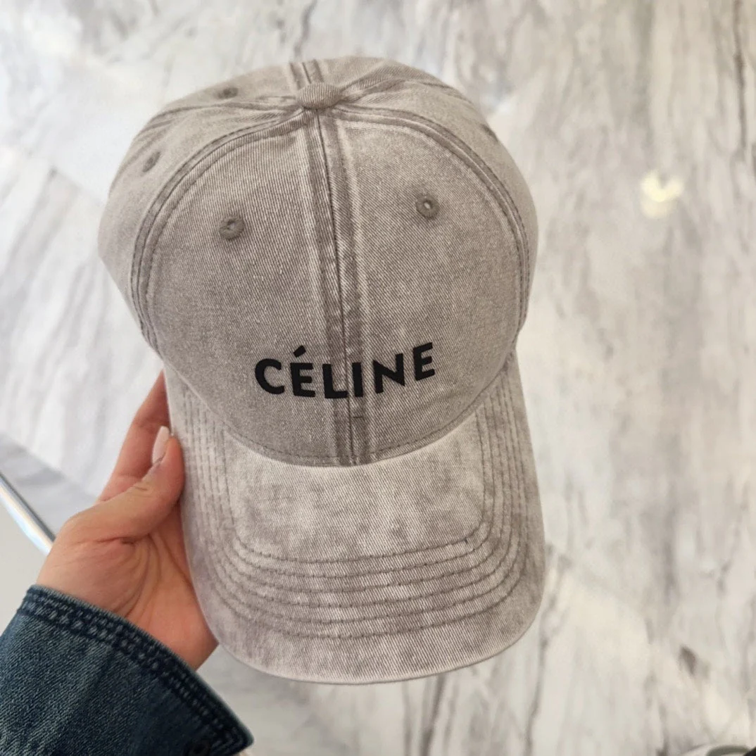 BASEBALL CAP MODEL 650043 IN WASHED GREY DENIM