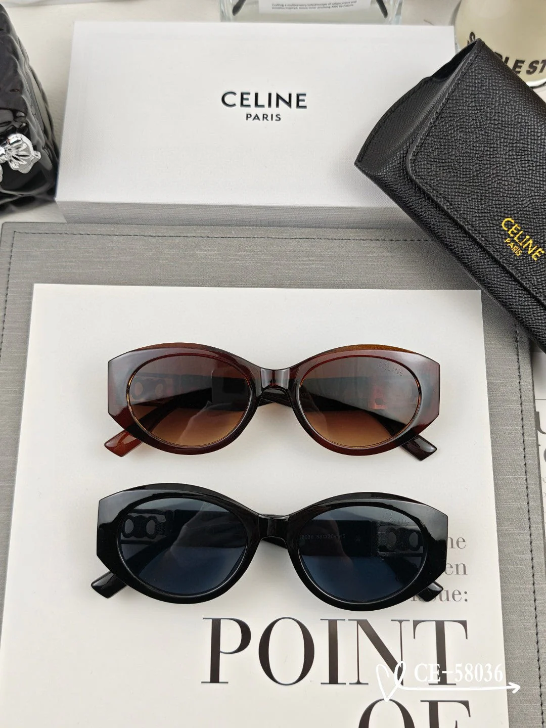 TRIOMPHE SUNGLASSES 58036 IN ACETATE