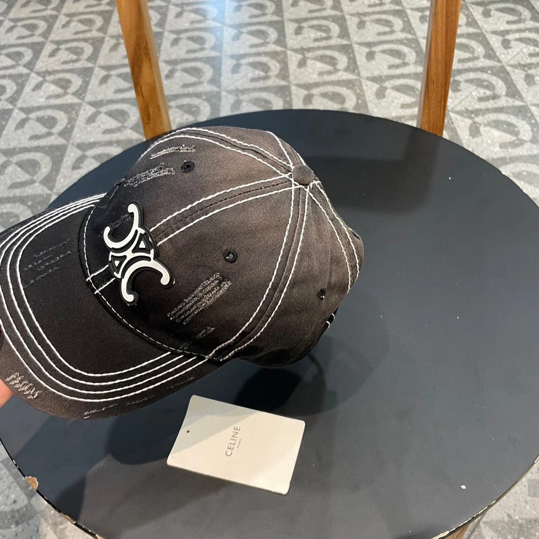 BASEBALL CAP MODEL 650510 IN BLACK OMBRE COTTON