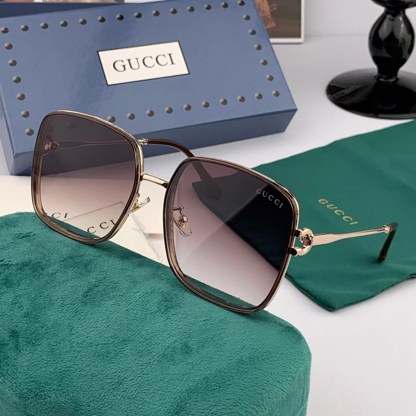 SQUARE FRAME SUNGLASSES G4634 IN METAL