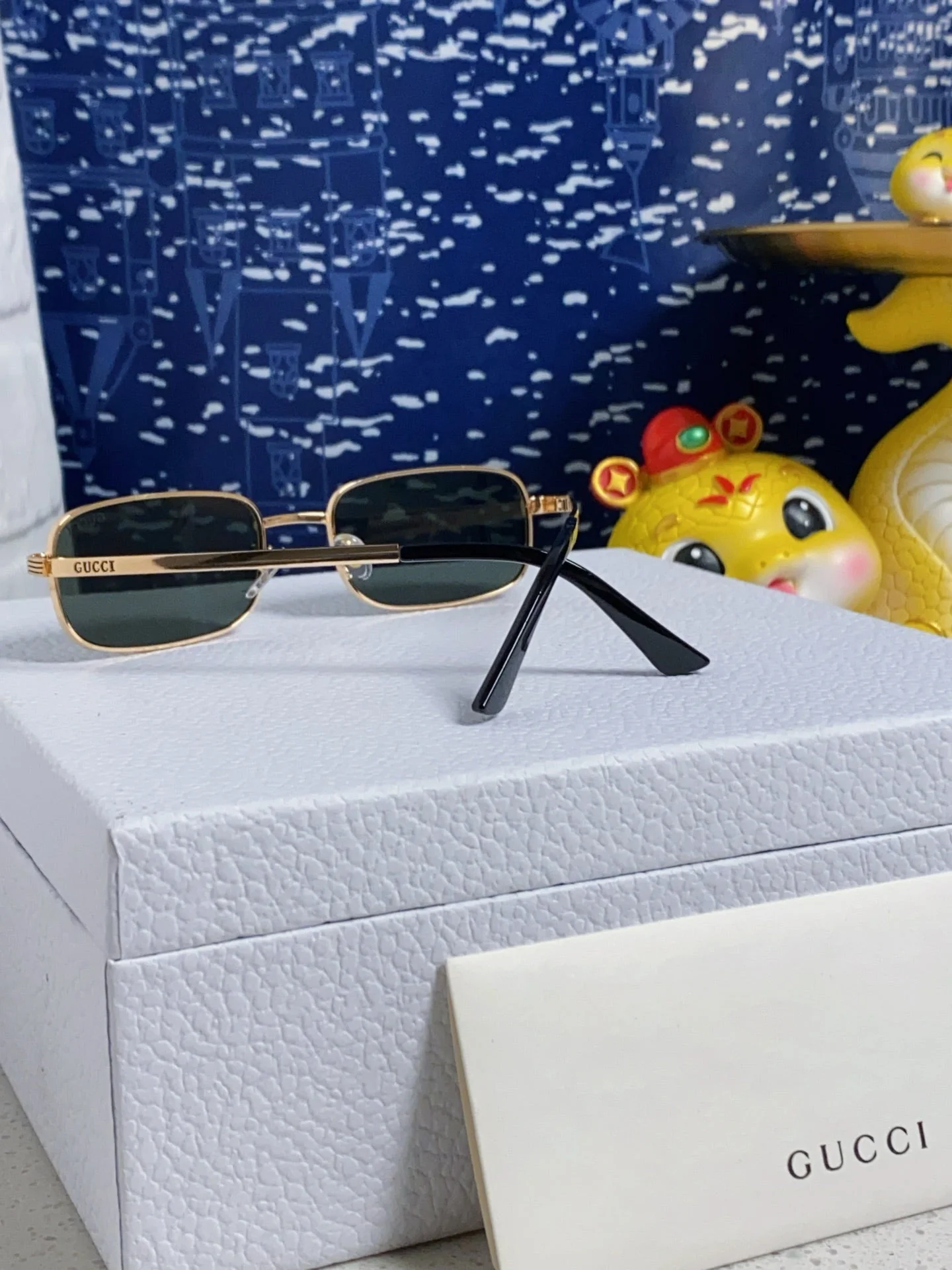 RECTANGULAR FRAME SUNGLASSES GG1457S IN METAL