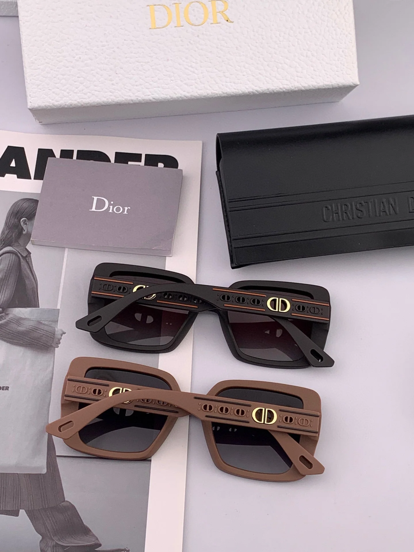 MONTAIGNE SUNGLASS CD1228 IN ACETATE EMBOSSED LOGO